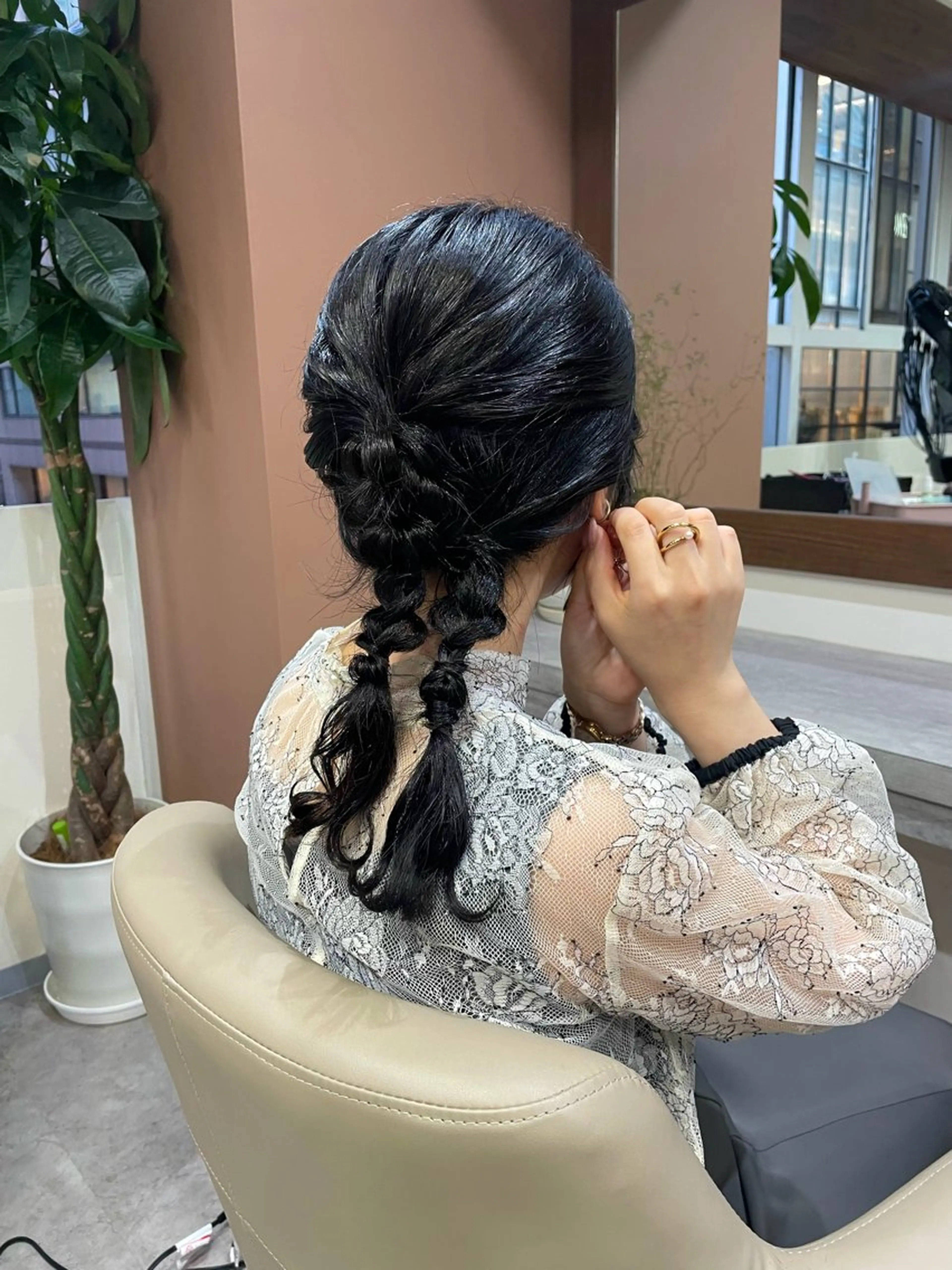 セミロング ヘアセット 韓国風パーマ/ヘア セット/店長みづきのヘアスタイル