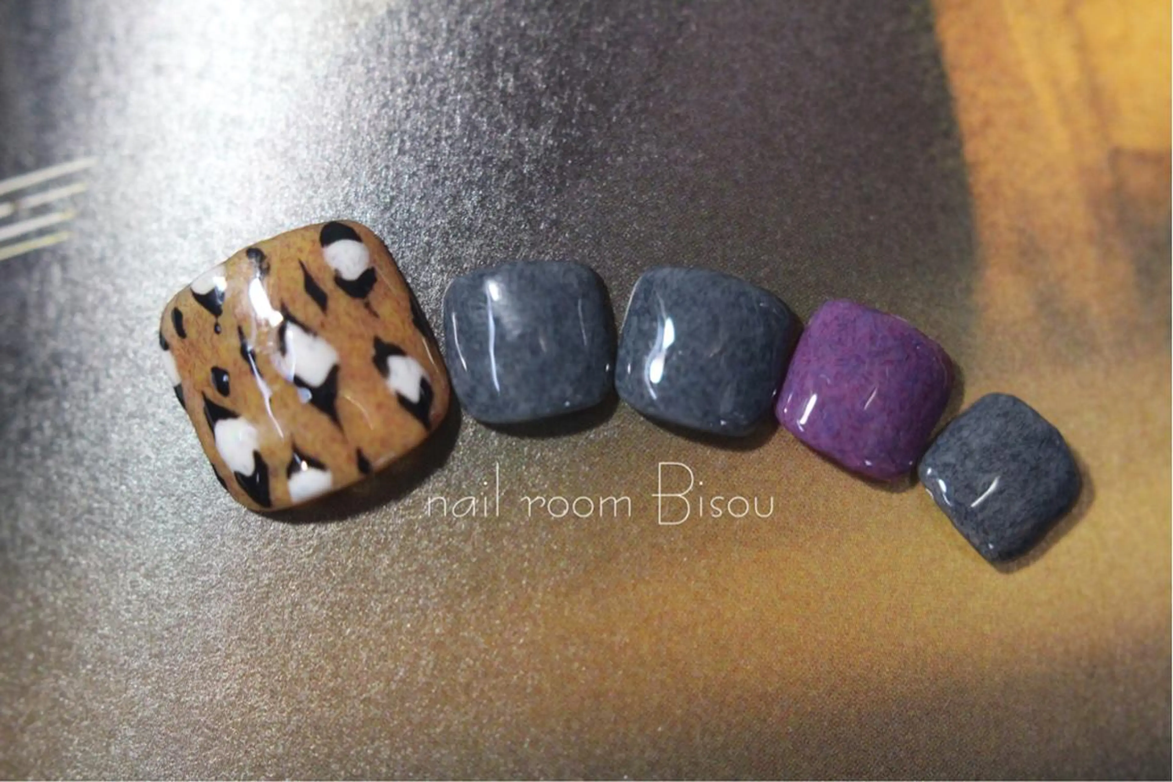 ネイル アニマル柄 フットネイル ジェルネイル ネイルチップ Negishi Akiのネイルデザイン