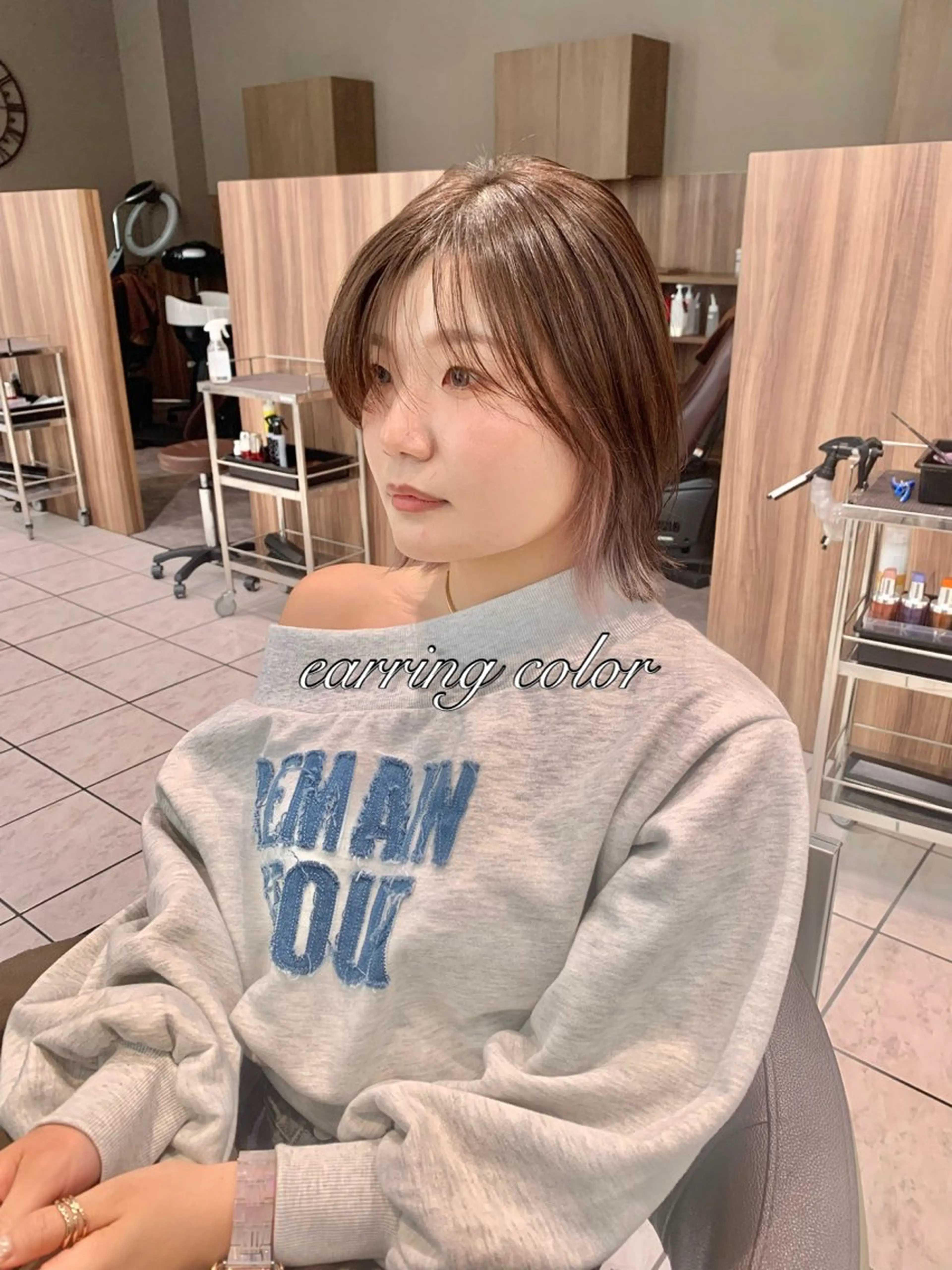 ミディアム カラー カット ヘアカラー トリートメント 《褒められる》 透明感カラー/小嶋のヘアスタイル