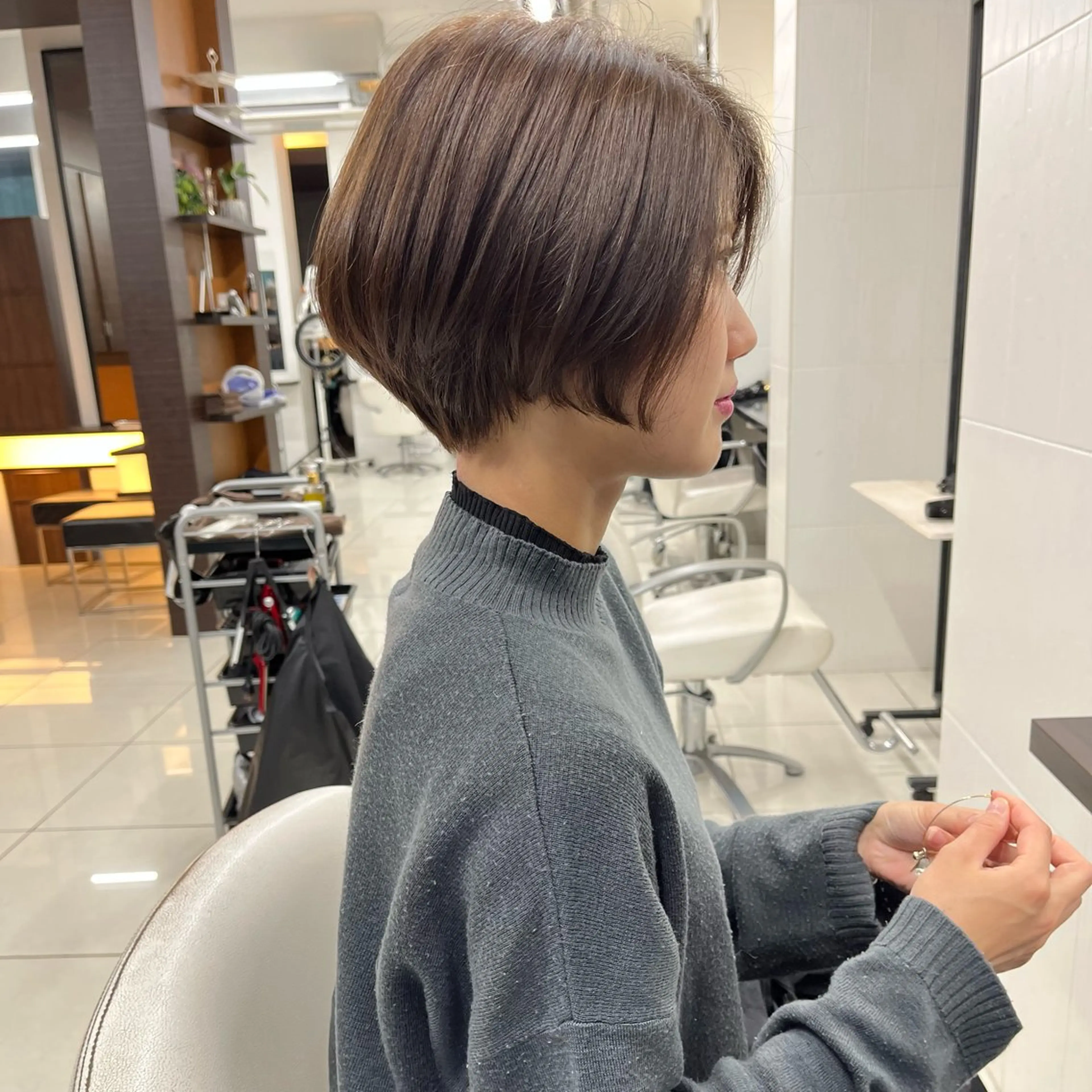 ショート カラー カット ヘアカラー トリートメント ハタケヤマヨシキ ／BOOTHのヘアスタイル