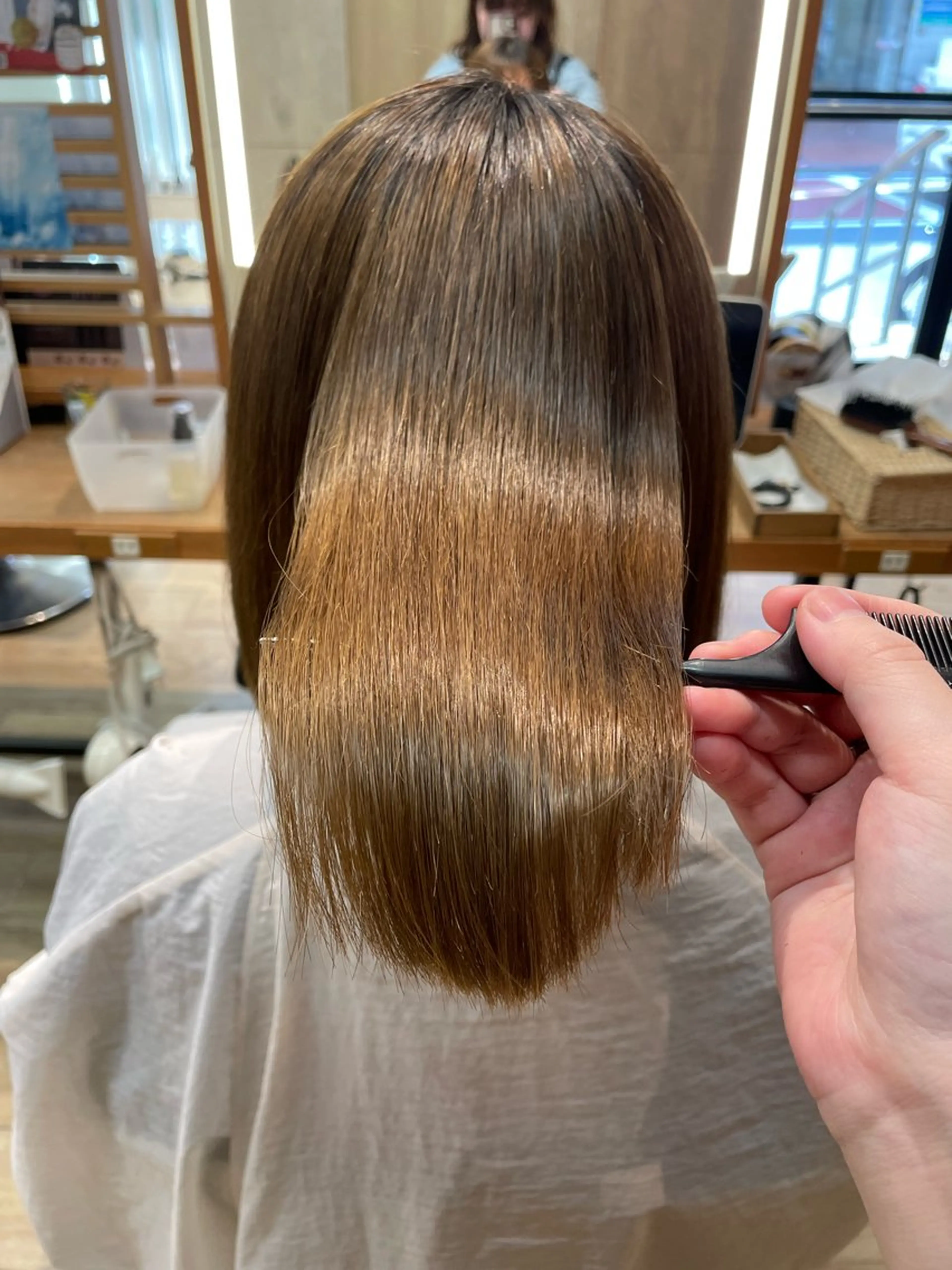 ショート パーマ 酸性ストレート ストレートパーマ カット 縮毛矯正 このみ/髪質改善 /ヘアアレンジ🫧のヘアスタイル