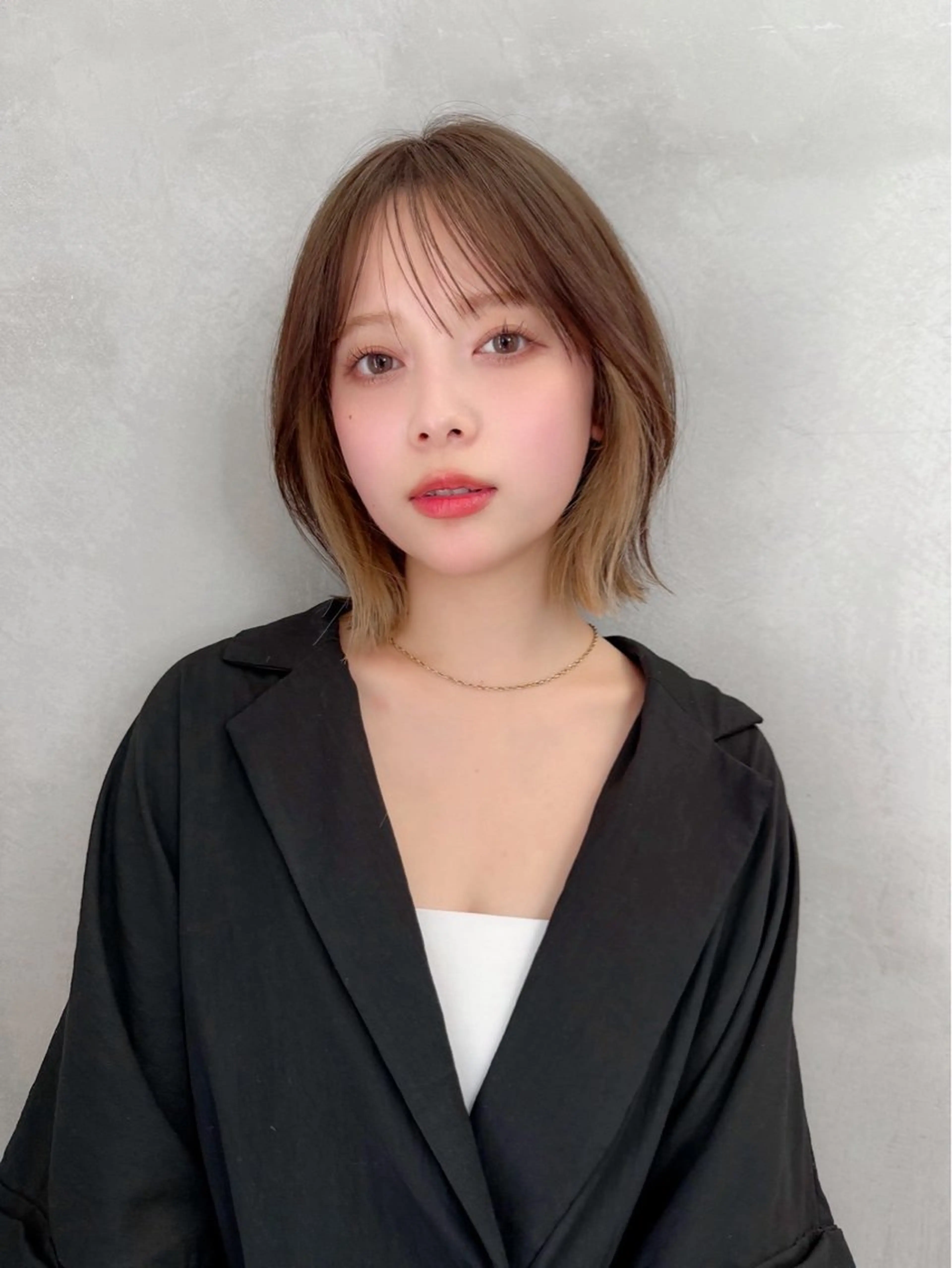 ショート ボブ 韓国風ヘア 小顔カット カット 縮毛矯正 トリートメント taiga レイヤー /髪質改善/矯正🌈のヘアスタイル