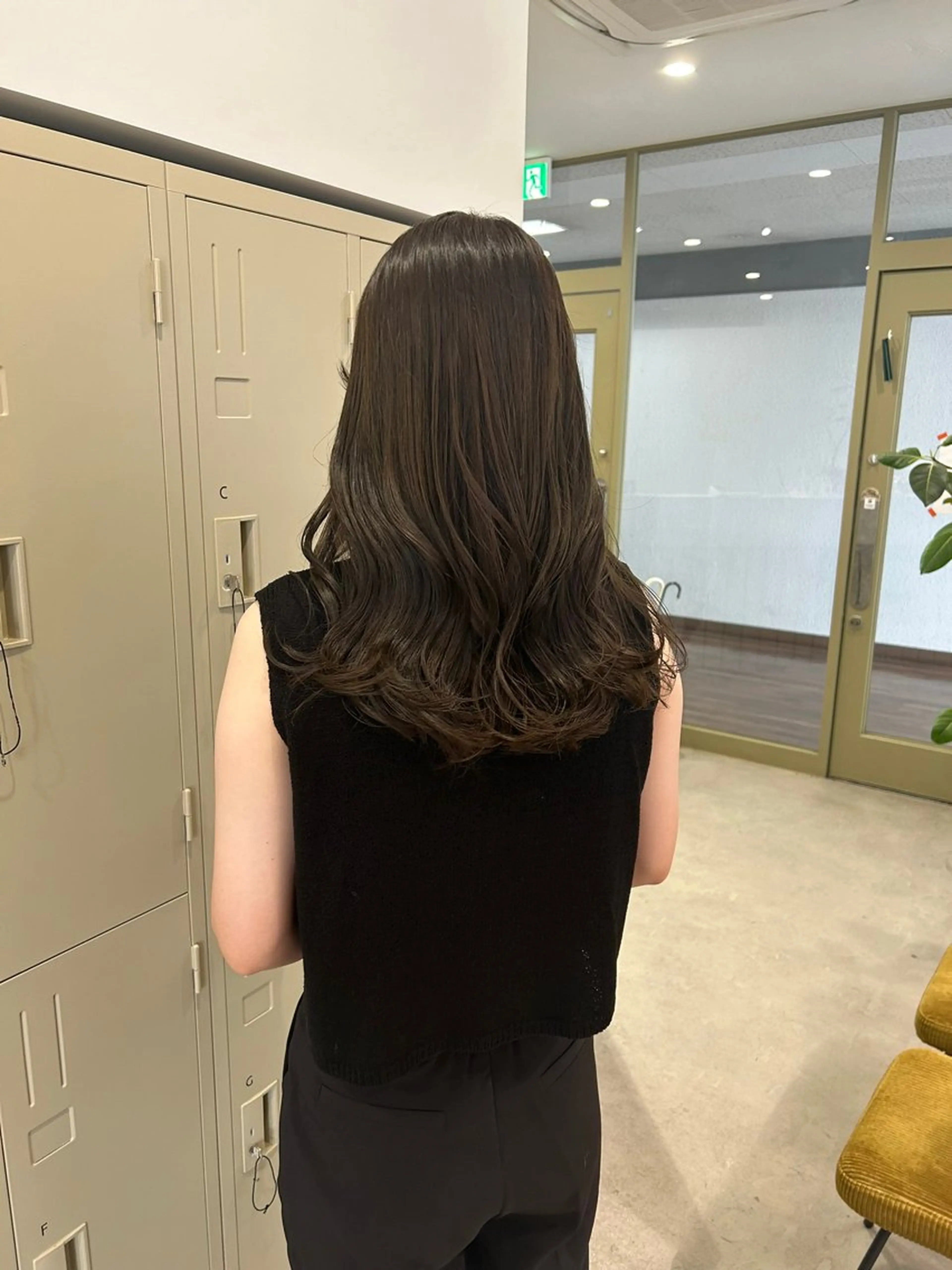 セミロング カラー カット ヘアカラー トリートメント ashiato mizukiのヘアスタイル