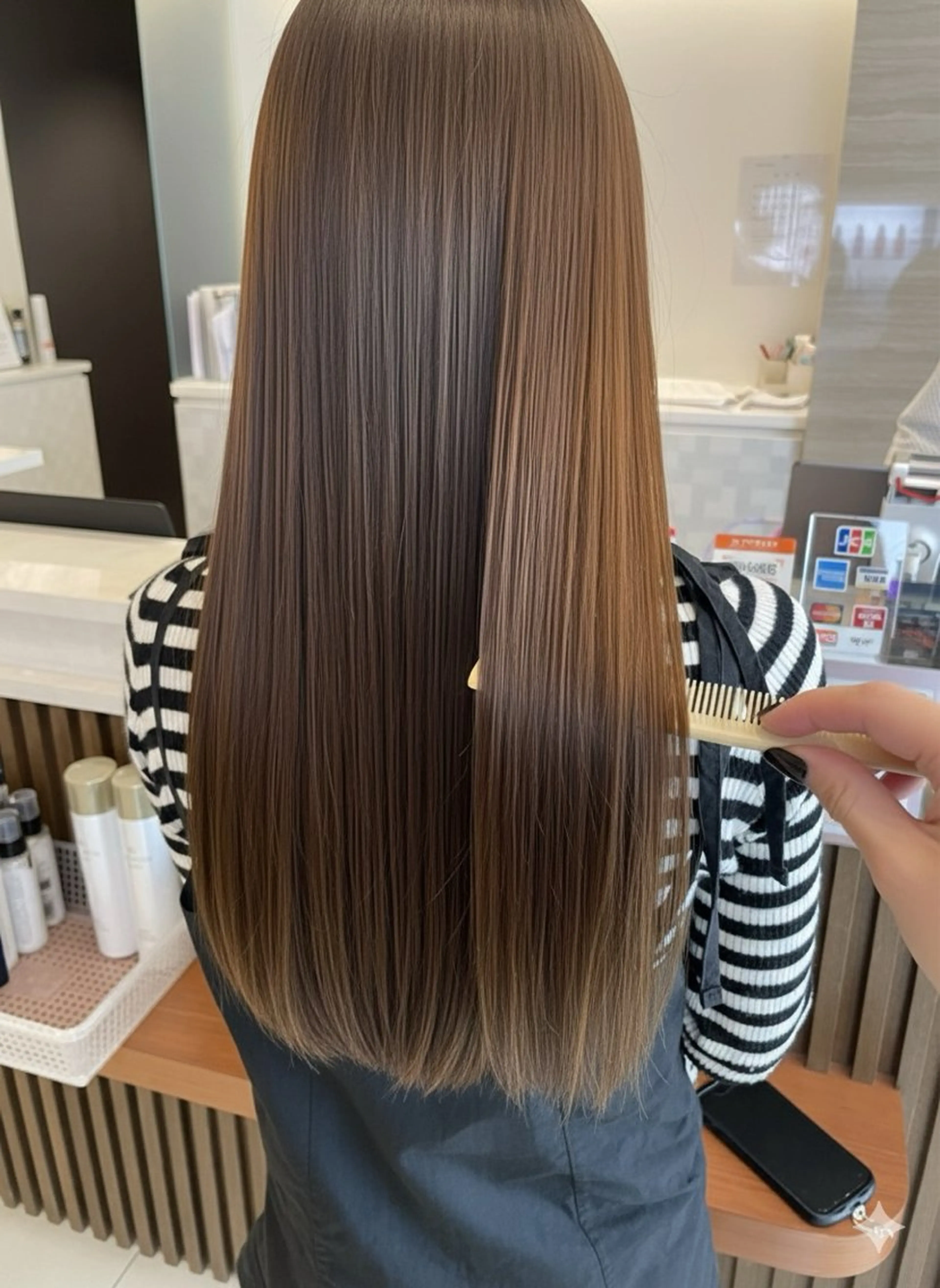 ロング 髪質改善 ヘアカラー Plus lib /misakiのヘアスタイル