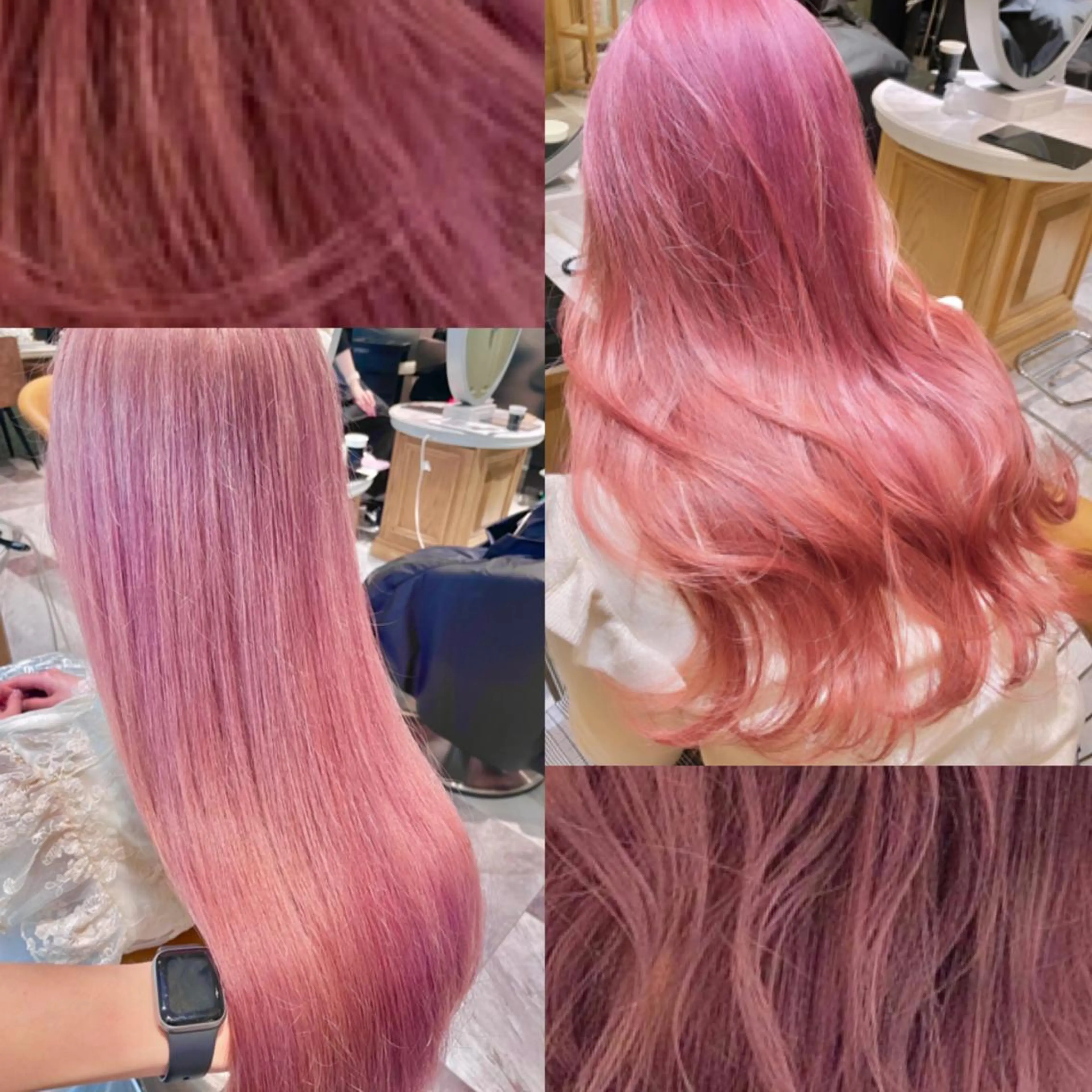 カラー ブリーチ ケアブリーチ ダブルカラー イヤリングカラー ハイライトカラー 渡辺 麻衣のヘアスタイル