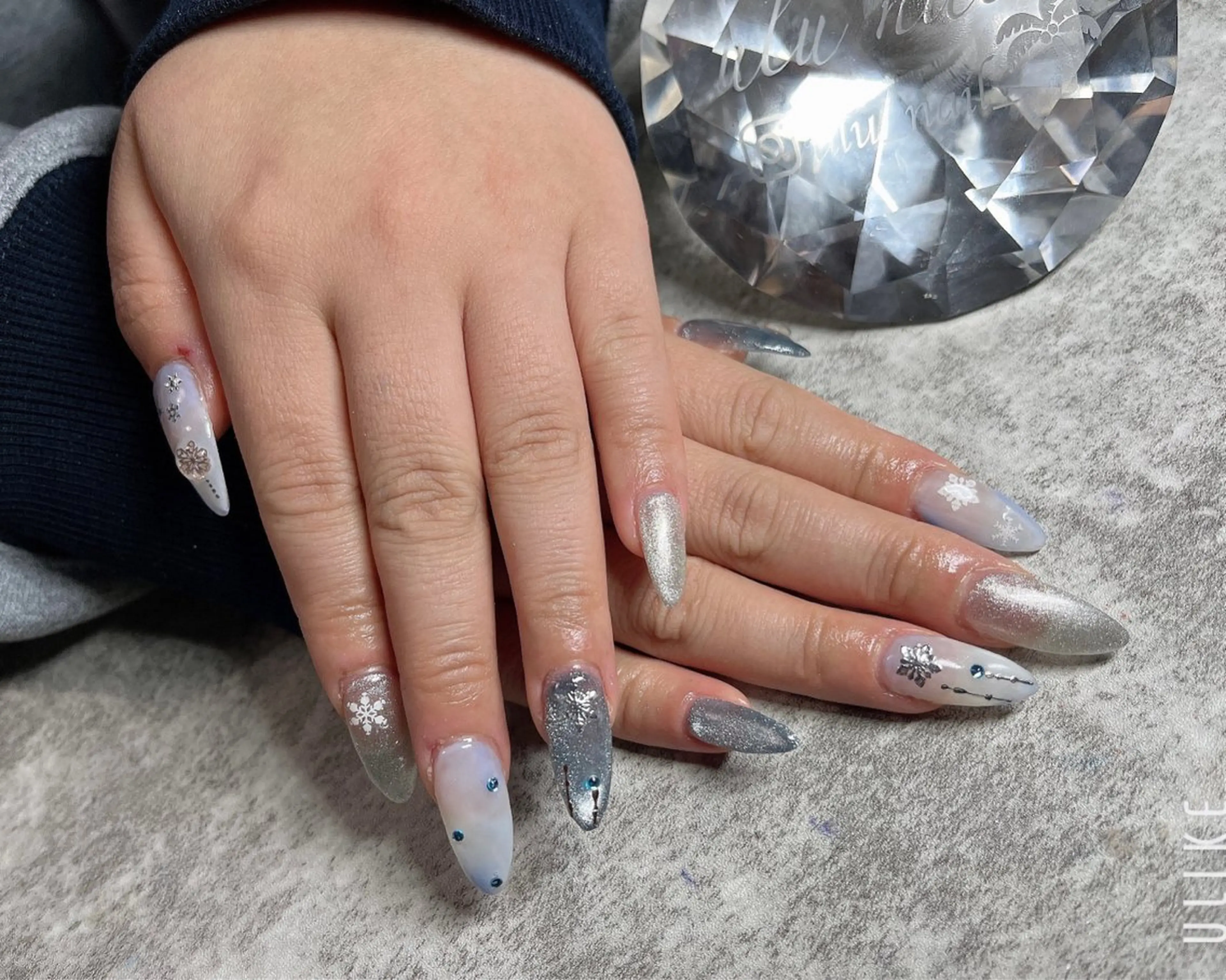 ネイル 持ち込み ネイルチップ 佐野 愛美のネイルデザイン