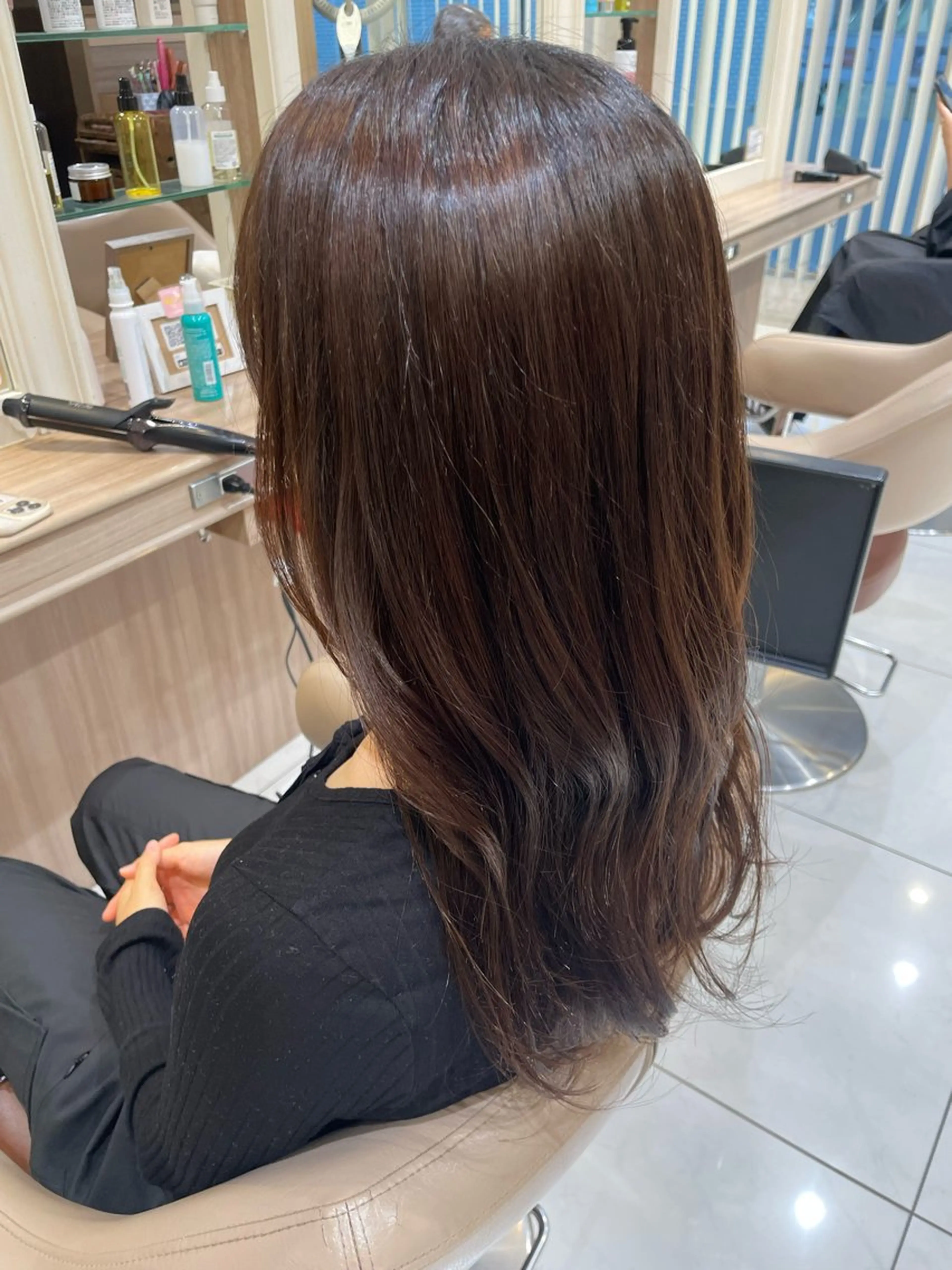 ロング パーマ ヘアアレンジ カット 縮毛矯正 トリートメント 韓国ヘアメイク🎀/ 縮毛矯正✨山本媛香のヘアスタイル