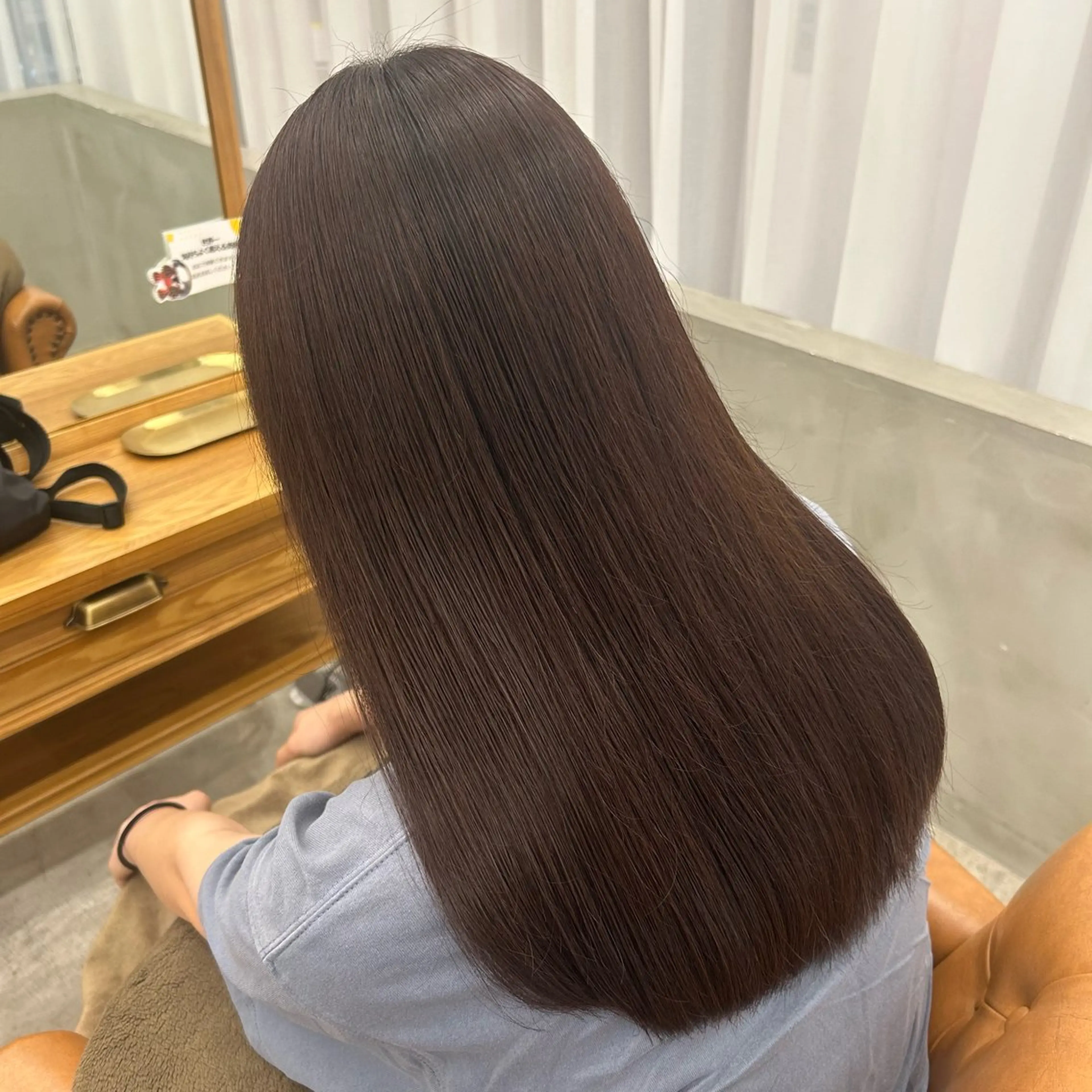 ロング パーマ くせ毛 縮毛矯正 トリートメント 縮毛矯正 🌼髪質改善/透明感 艶髪タケドミのヘアスタイル