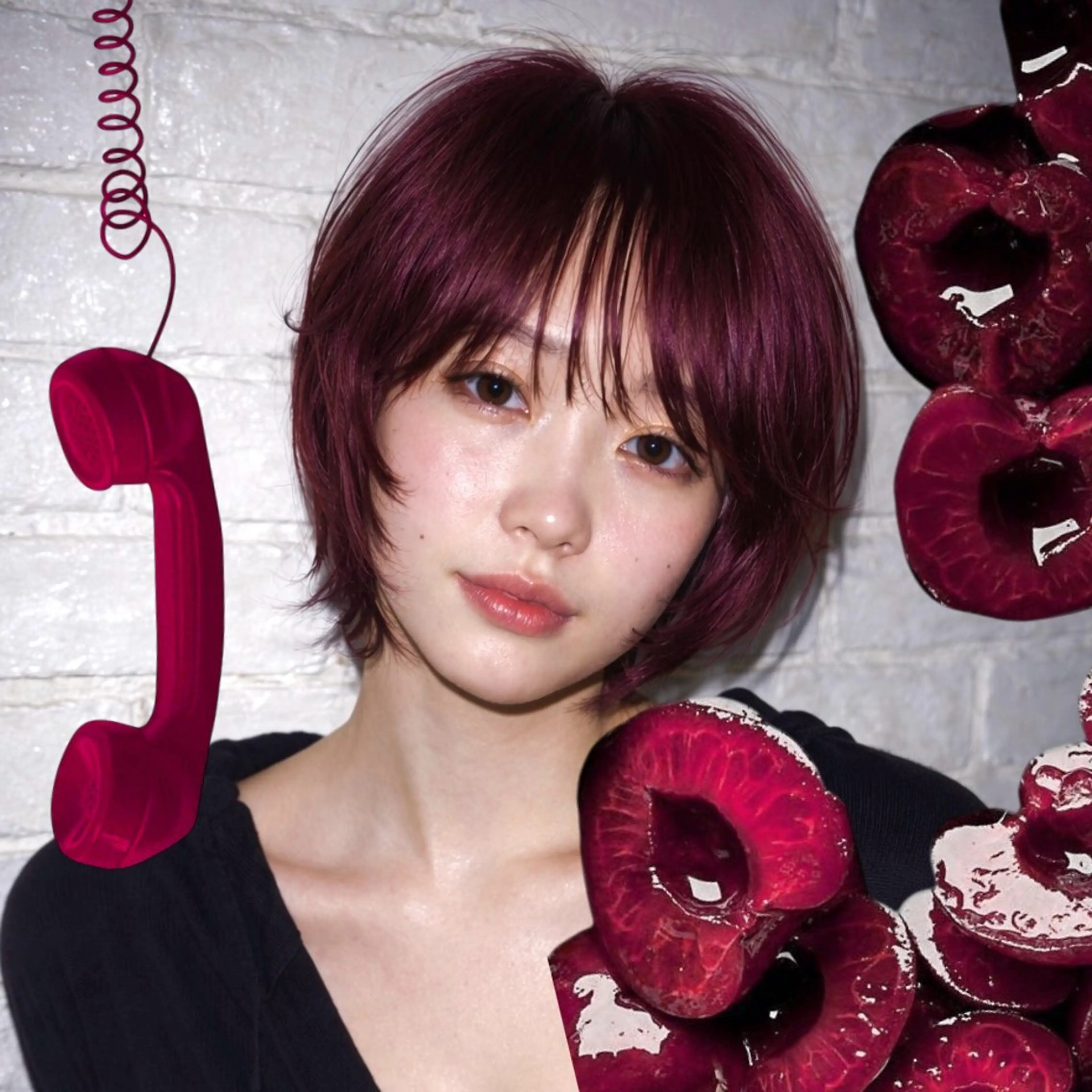 🥣髪質改善🥣うるツヤ透明感カラー／🍒サラツヤじゅわっと暖色＋似合わせカット【5月限定トリートメント無料🉐】の写真