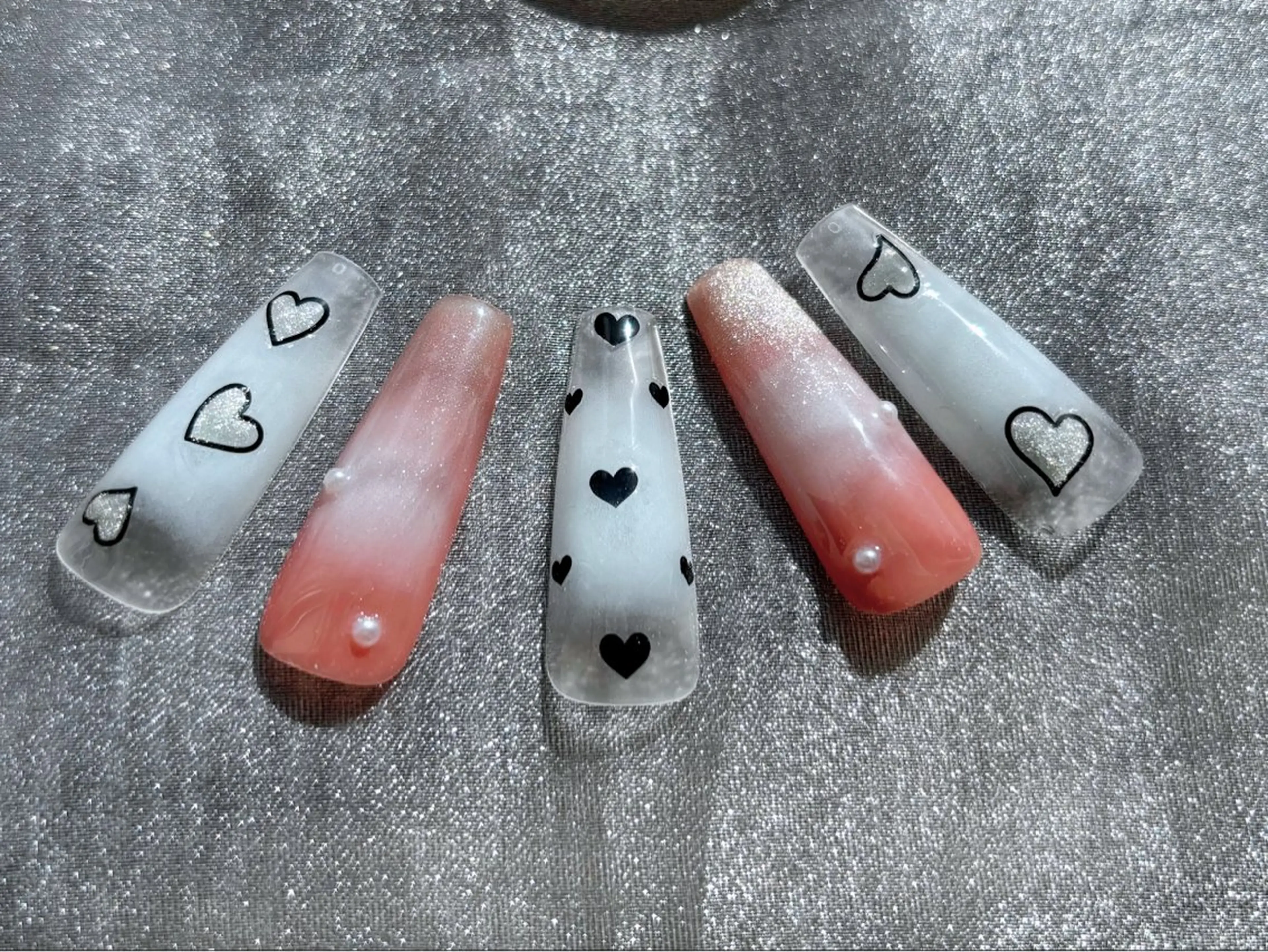 ネイル ハンドネイル H3 Nail Tsuki🦋💙のネイルデザイン