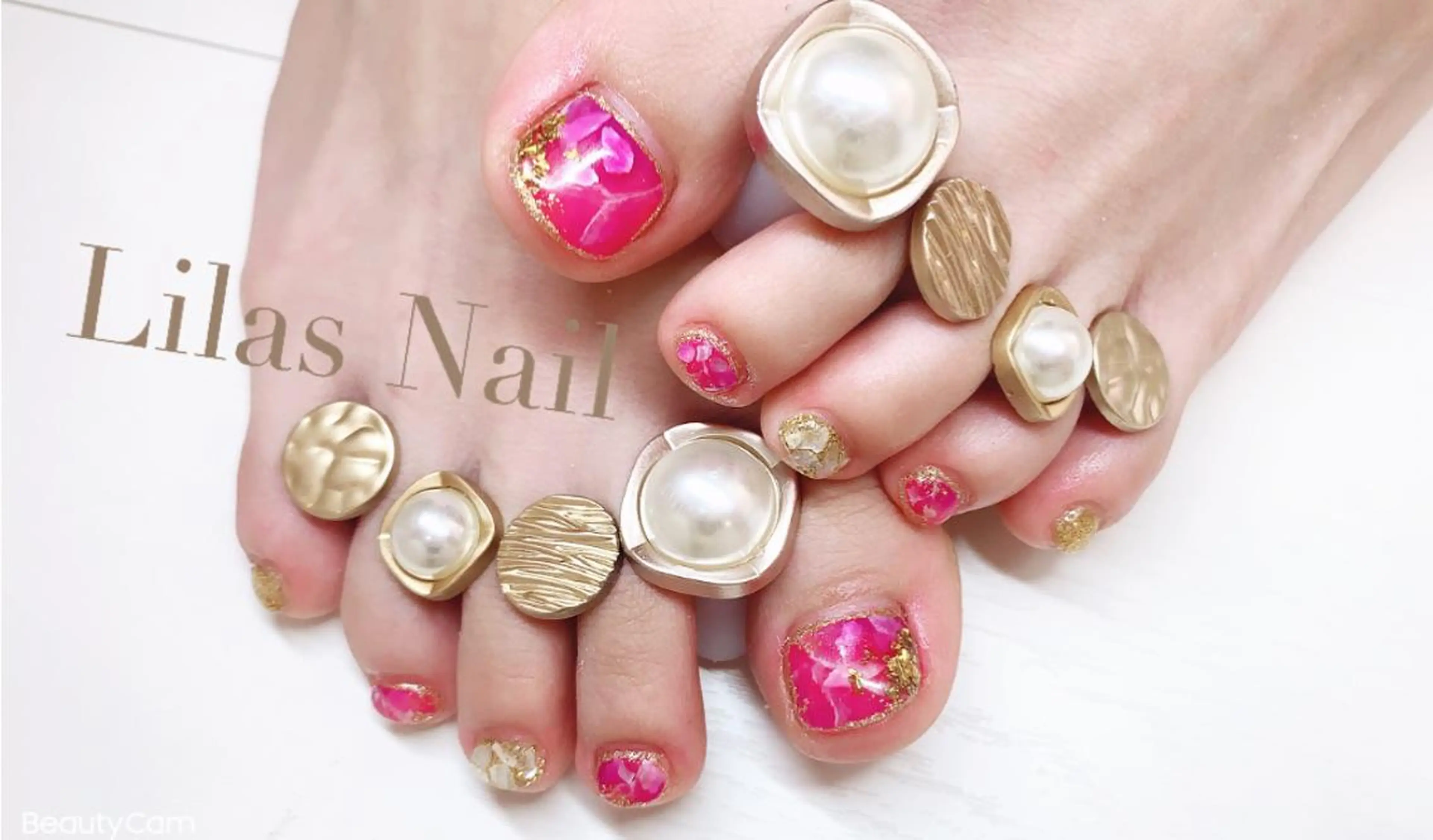 ネイル フットネイル ジェルネイル ハードジェル ロングネイル 大理石ネイル(マーブル) Lilas Nailのネイルデザイン