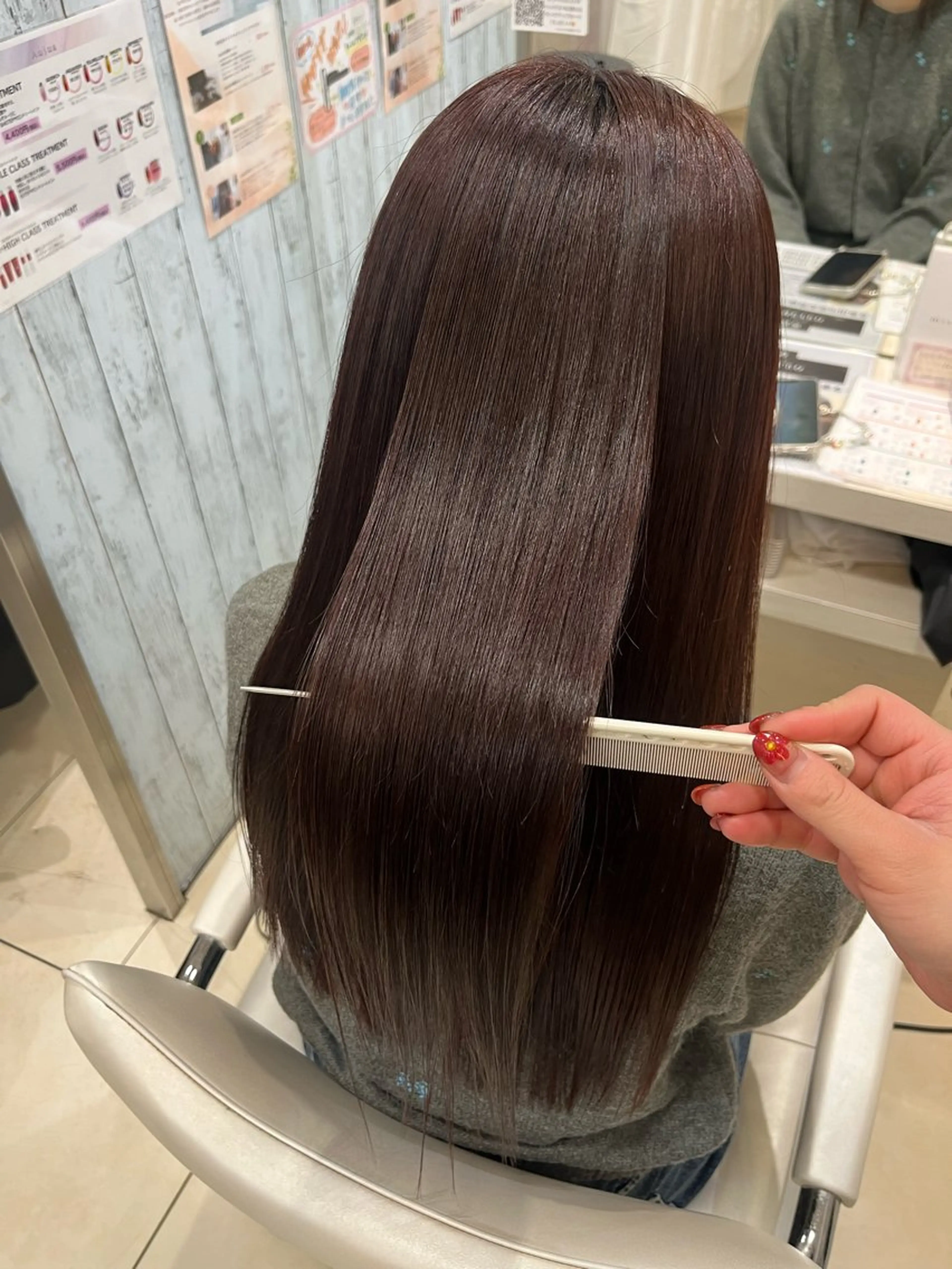 ロング カラー ラベンダーカラー ヘアカラー 🤎ベージュカラー/ 髪質改善/山岸🤎のヘアスタイル