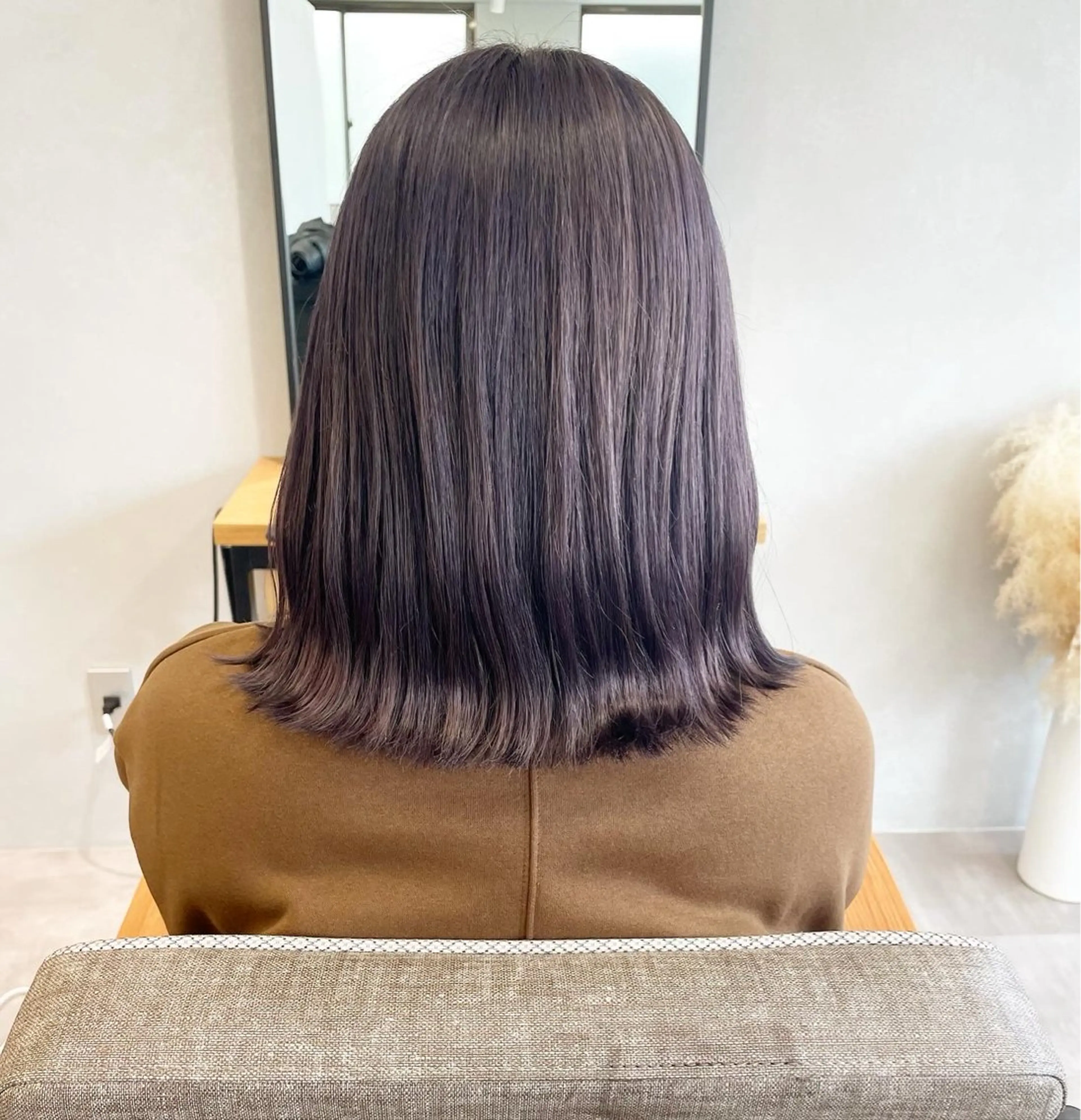 ミディアム カラー ヘアアレンジ カット ヘアカラー トリートメント 🫧透明感カラー/ ボブ/小笠原汐海🪽のヘアスタイル