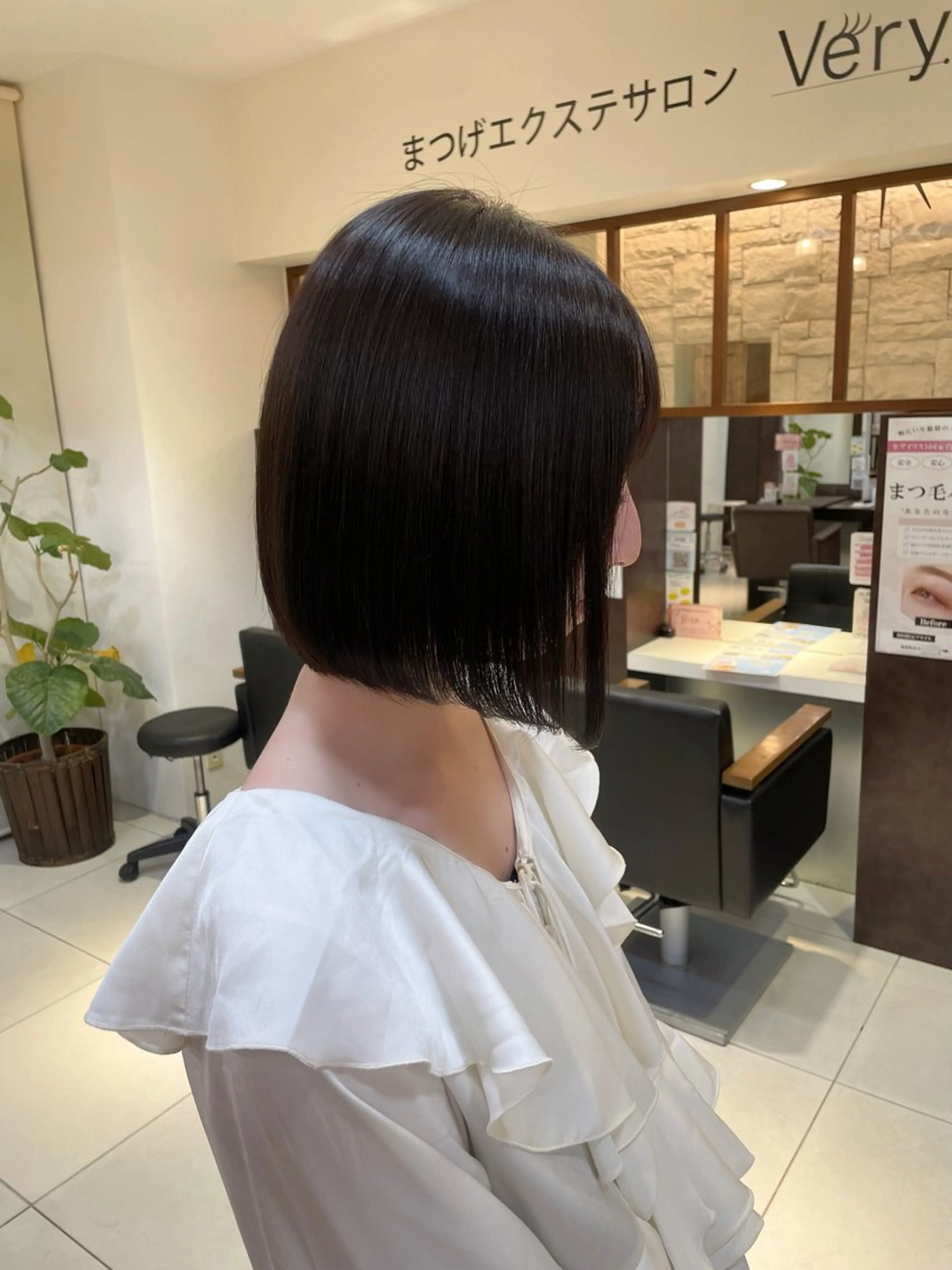 セミロング カット 縮毛矯正 トリートメント 🤎韓国ヘア ベージュ まゆか🤎のヘアスタイル