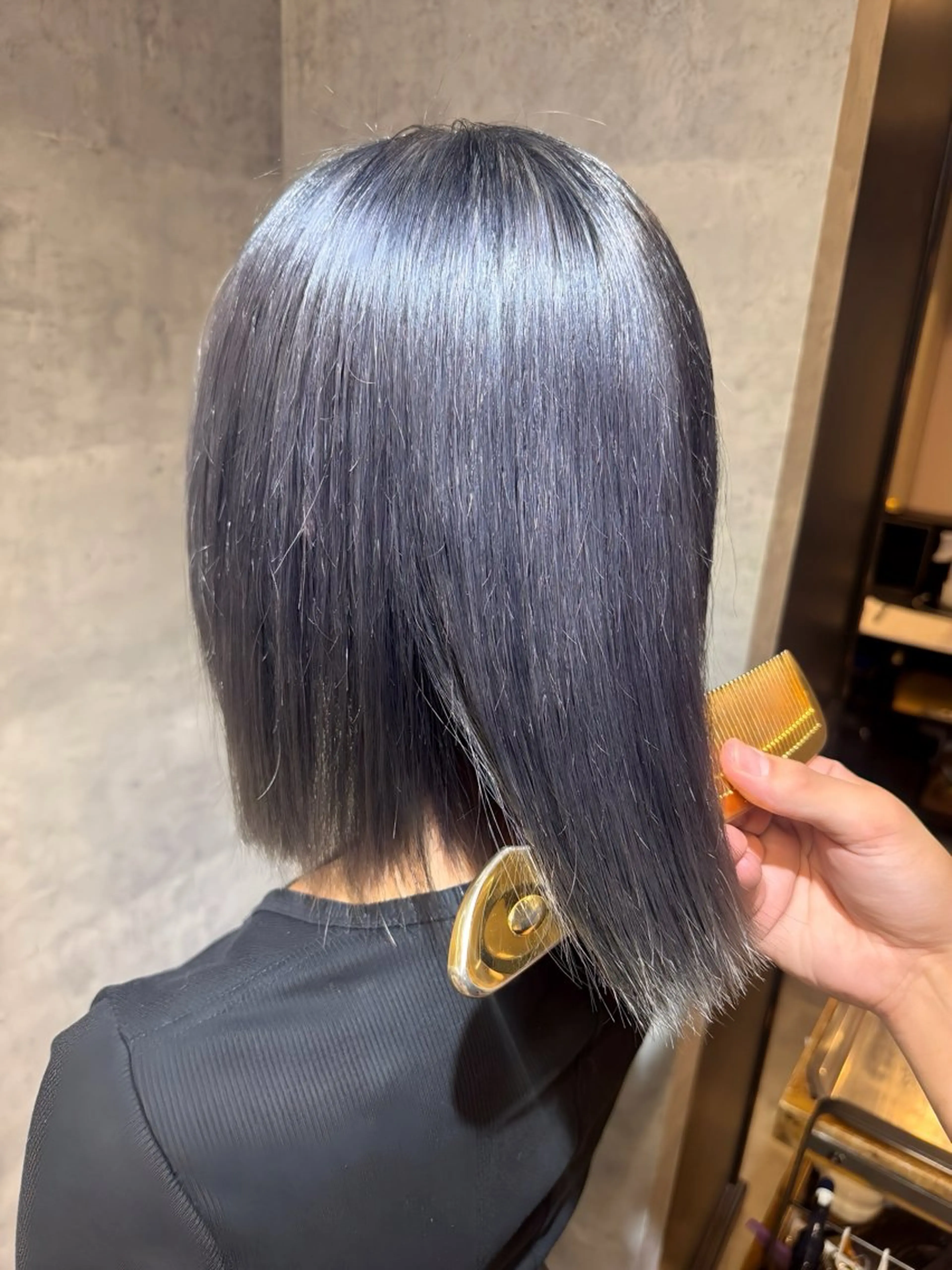 ショート ボブ ヘアカラー 髪質改善池袋𓊆 大士𓊇ダブルカラーのヘアスタイル