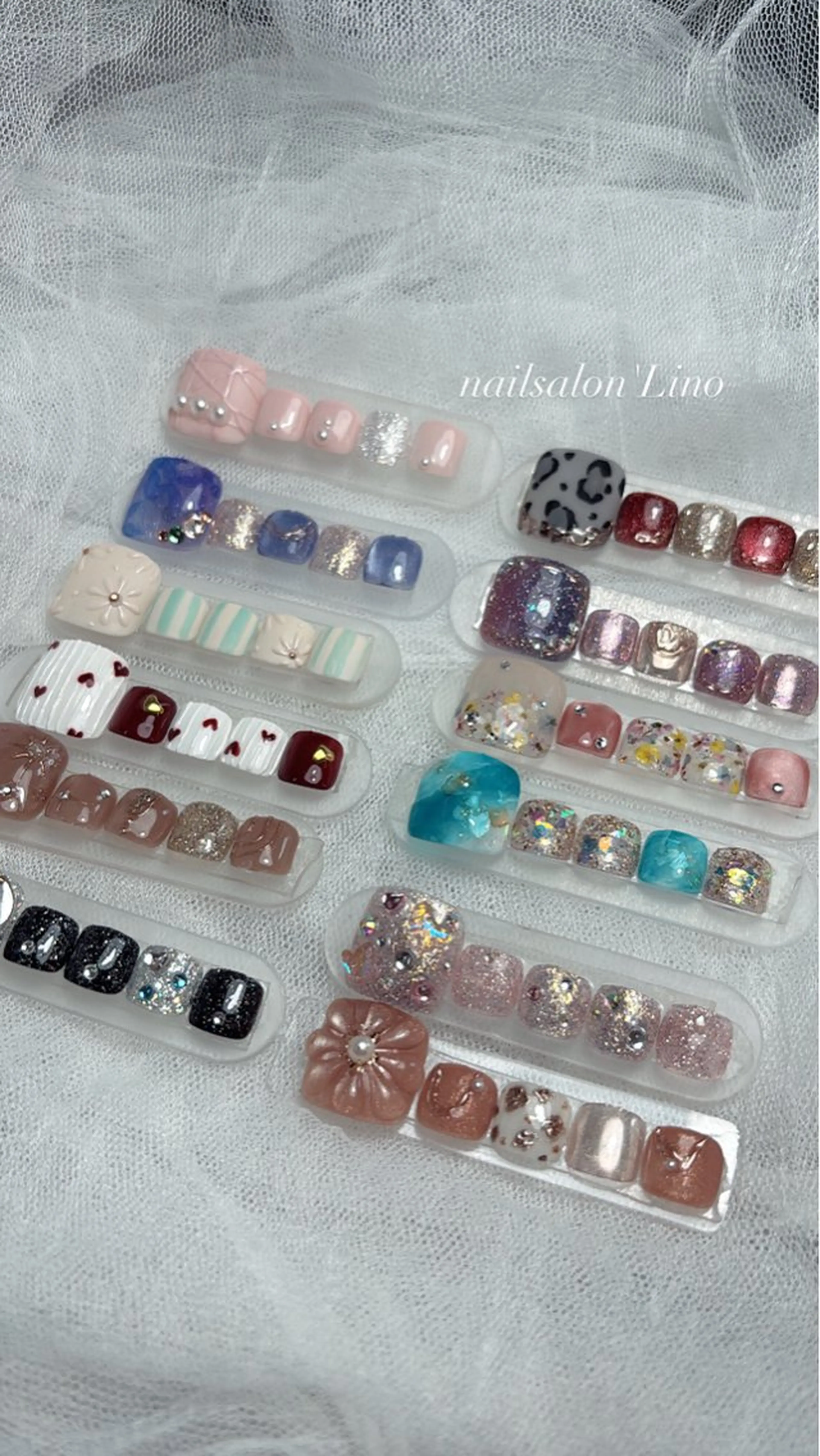 ネイル フットネイル キラキラネイル フットネイル Lino𓂃⟡.· Chizuruのネイルデザイン