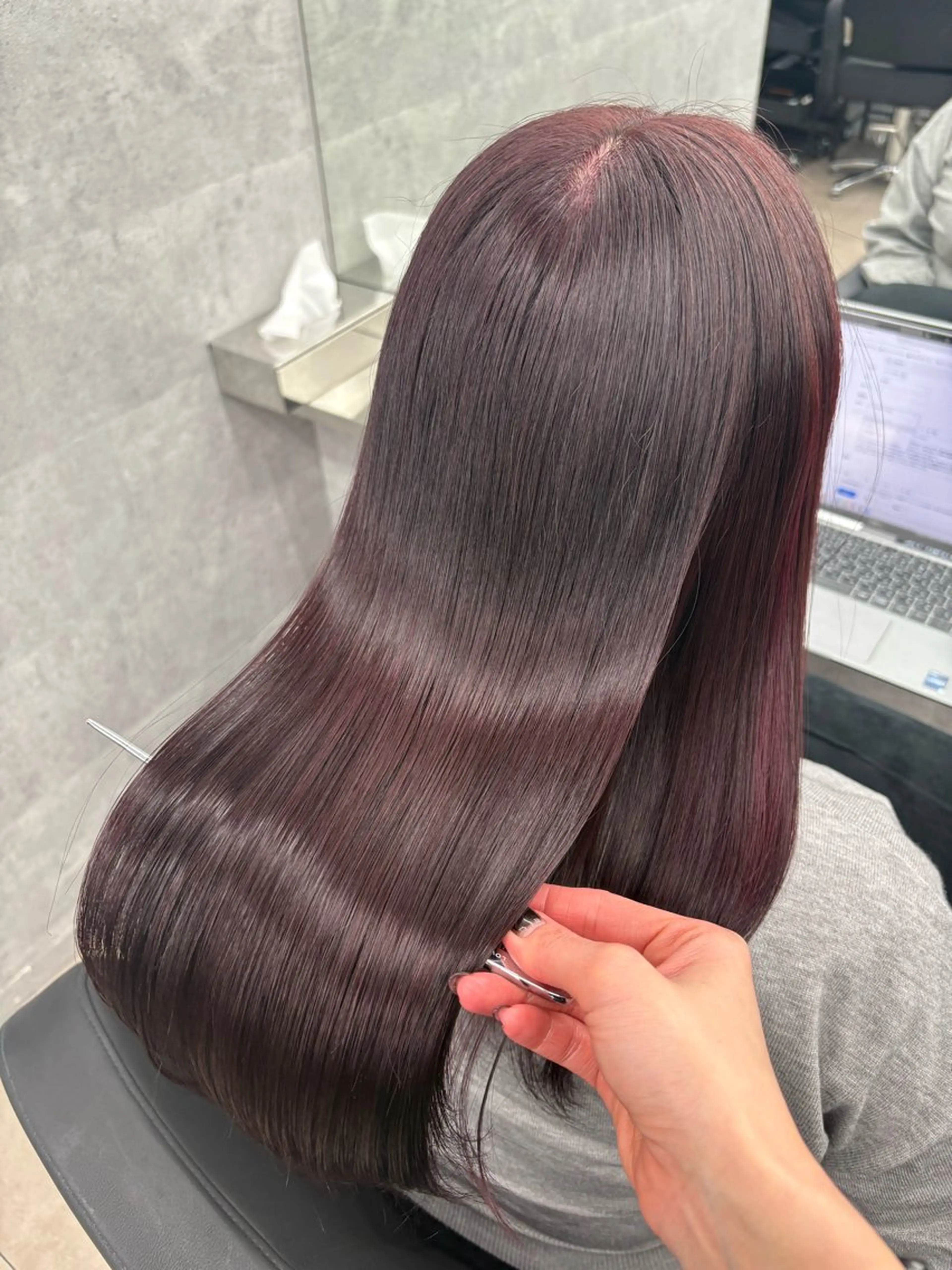 セミロング カラー 髪質改善/ﾚｲﾔｰ ｶｯﾄ/店長/原島のヘアスタイル