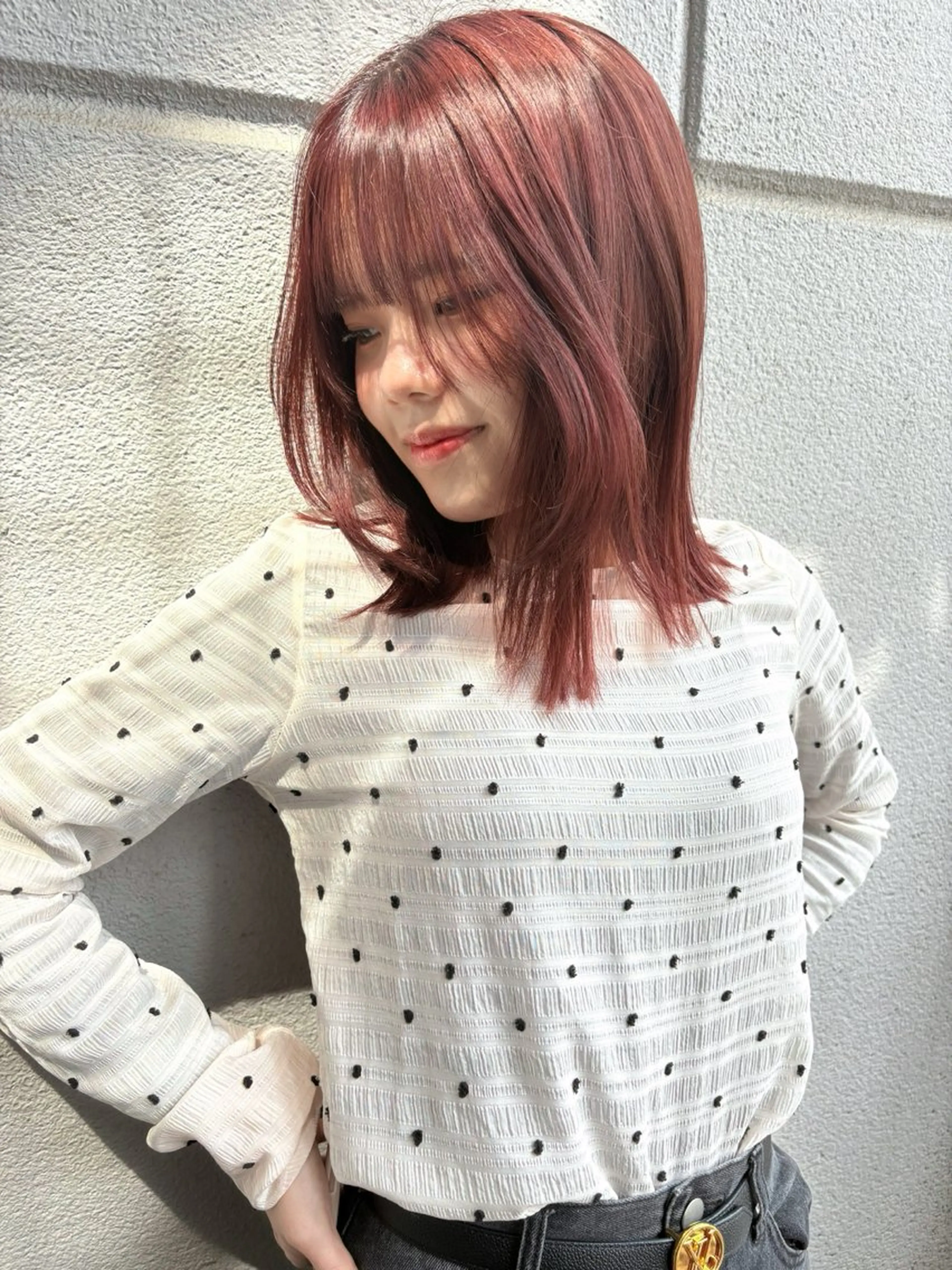 ミディアム カラー ヘアカラー ichika/福岡 /透明感カラー🤎のヘアスタイル