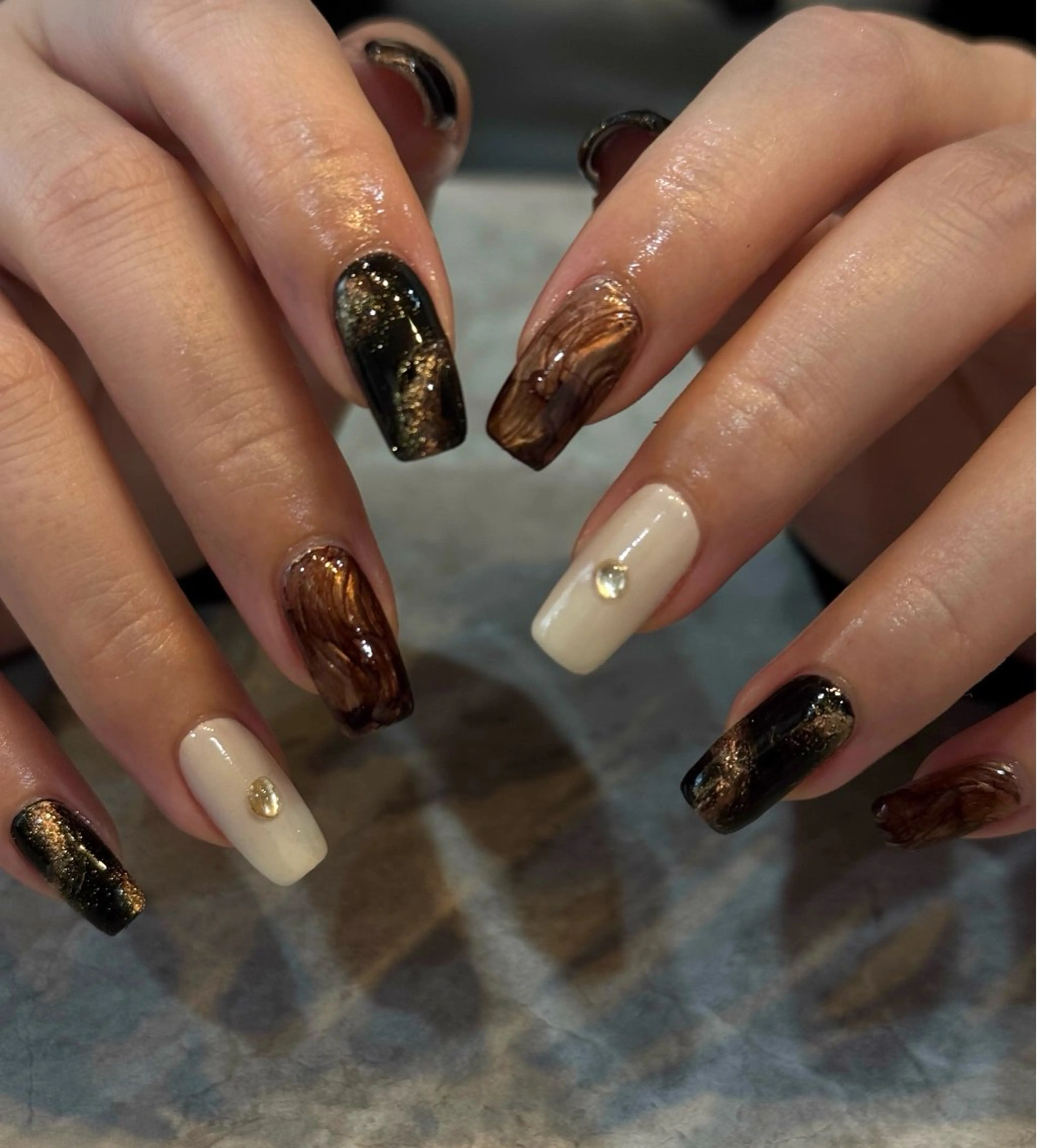 ネイル ニュアンスネイル ハンドネイル Blé nailのネイルデザイン