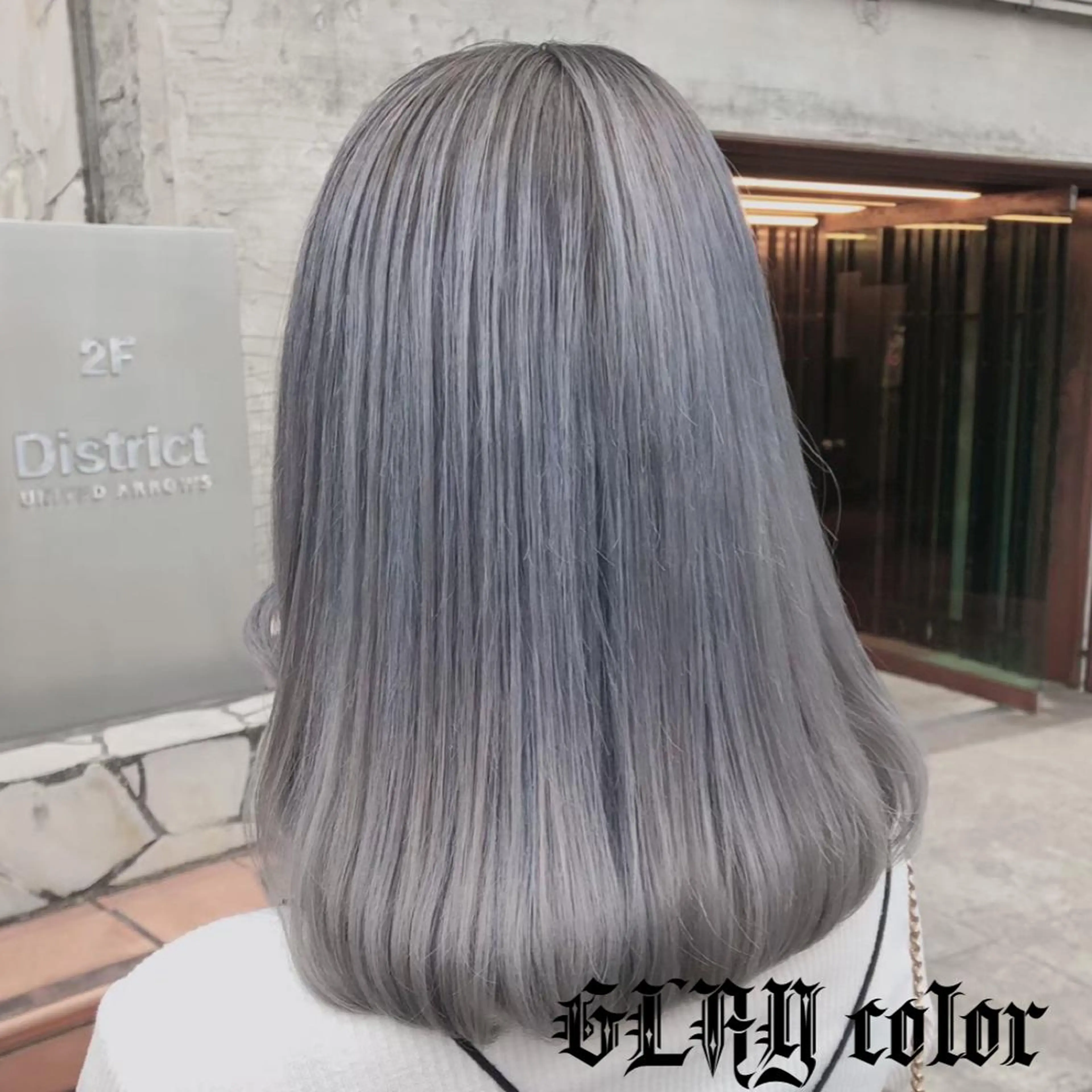 セミロング カラー シールエクステ アクアカラー ブリーチ ケアブリーチ ダブルカラー メンズ特化🔥 渡邉愛斗のヘアスタイル