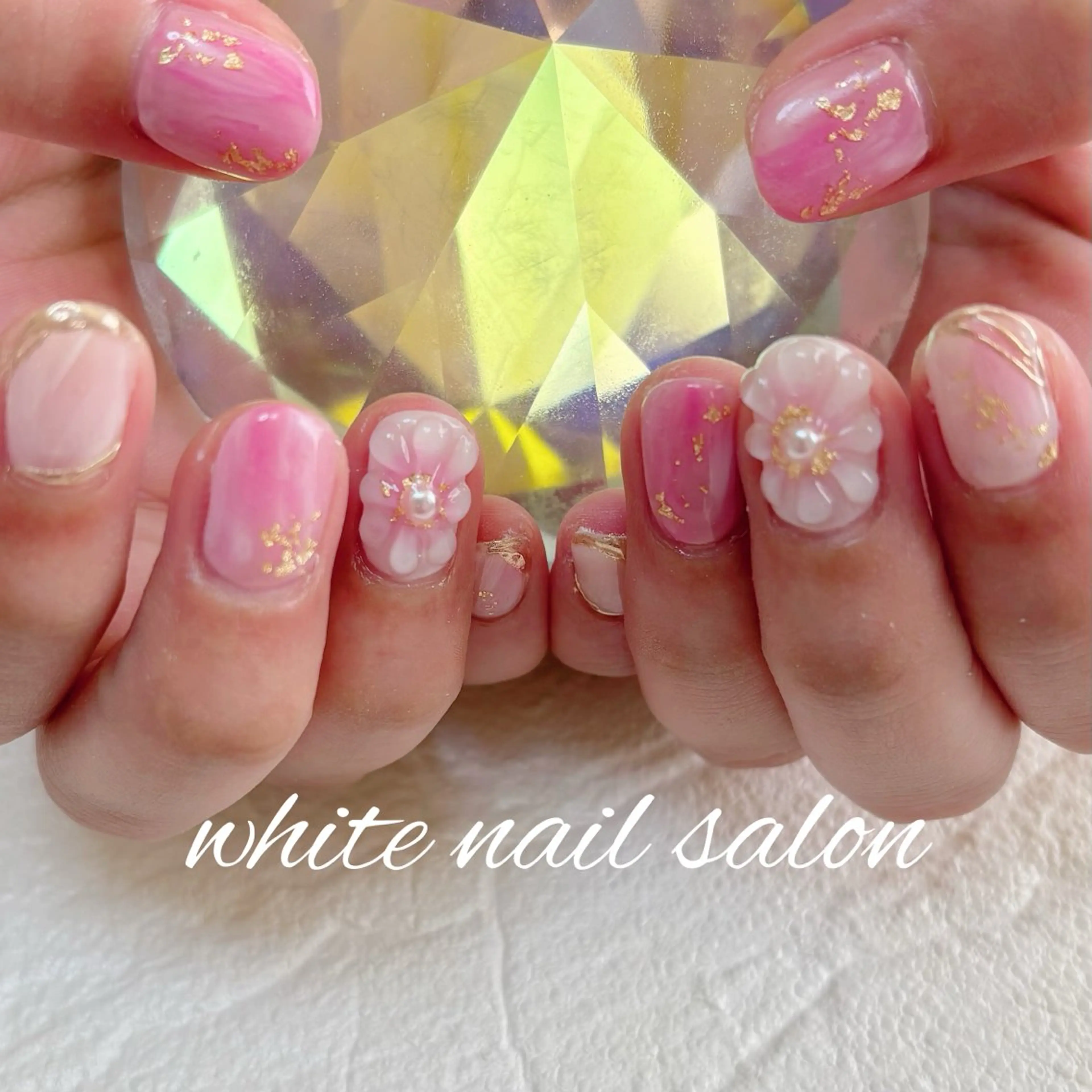 ネイル フットネイル 持ち込み ハンドネイル white nail salonのネイルデザイン