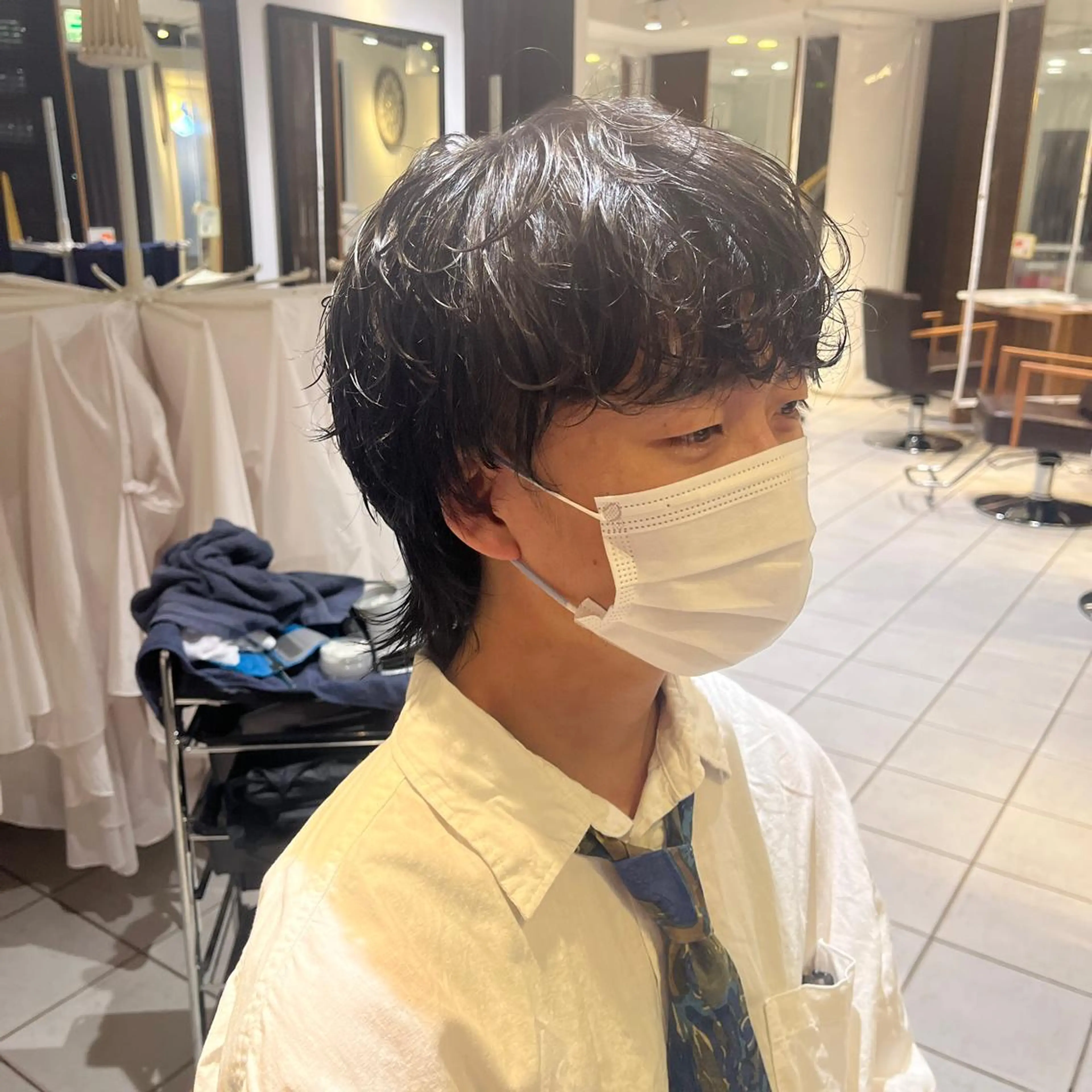 パーマ メンズ 吉田 美優のヘアスタイル