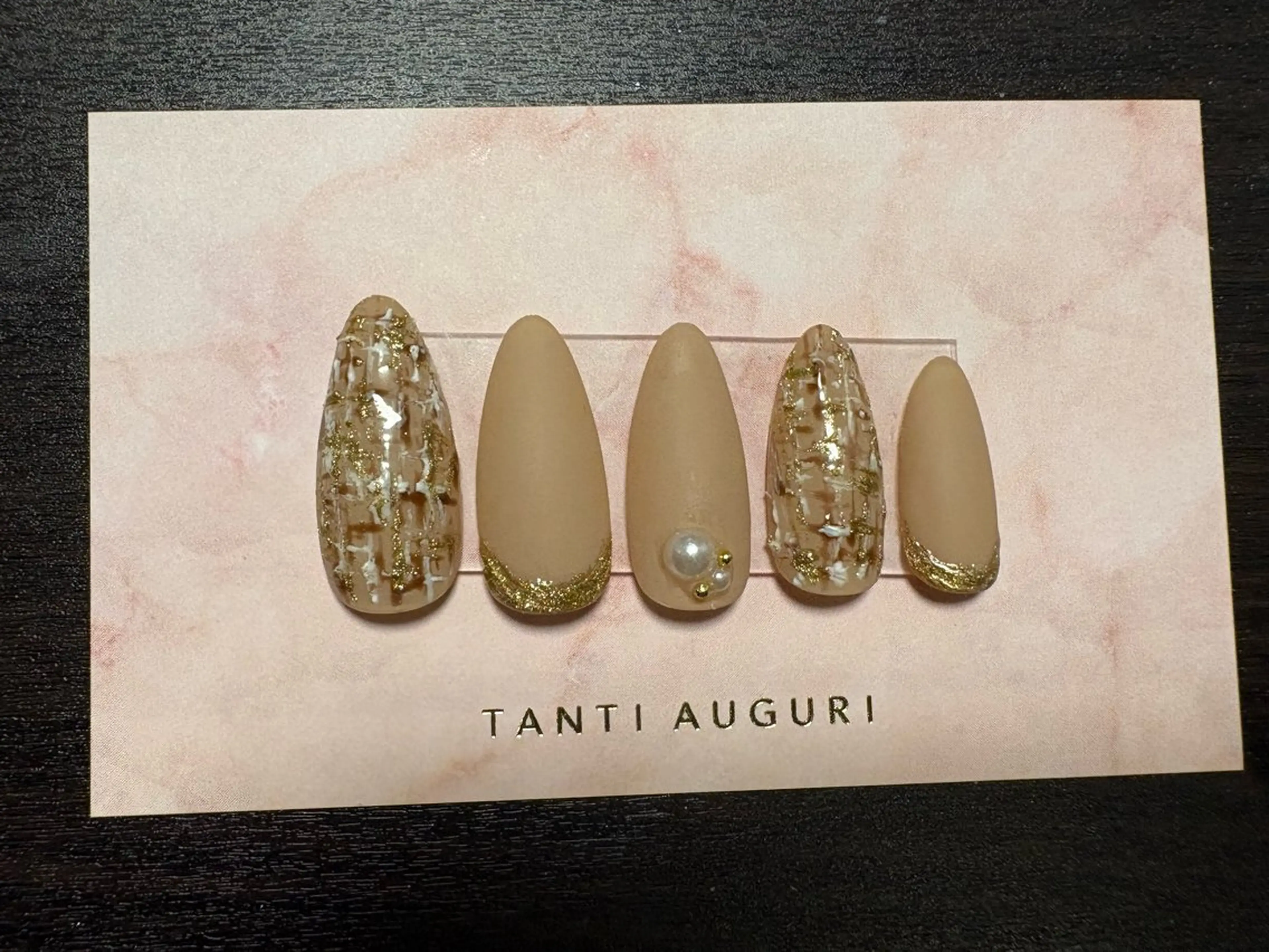 ネイル マットネイル ツイードネイル ハンドネイル N.nail所属・natsuki natsuのネイルデザイン