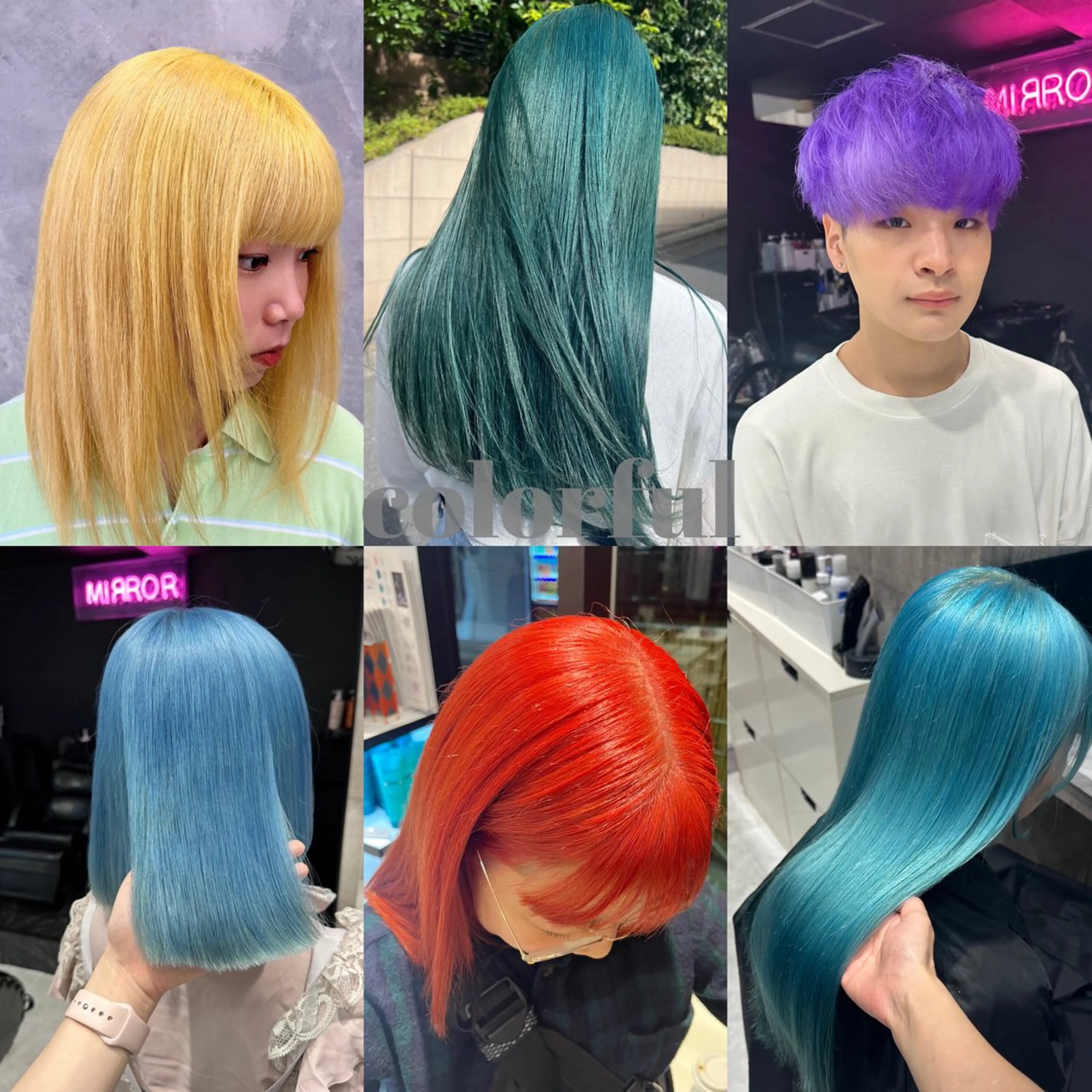 【🌻人気No.3🌻】リタッチブリーチ➕カラー➕トリートメント(韓国風/暖色カラー/寒色カラー)の写真