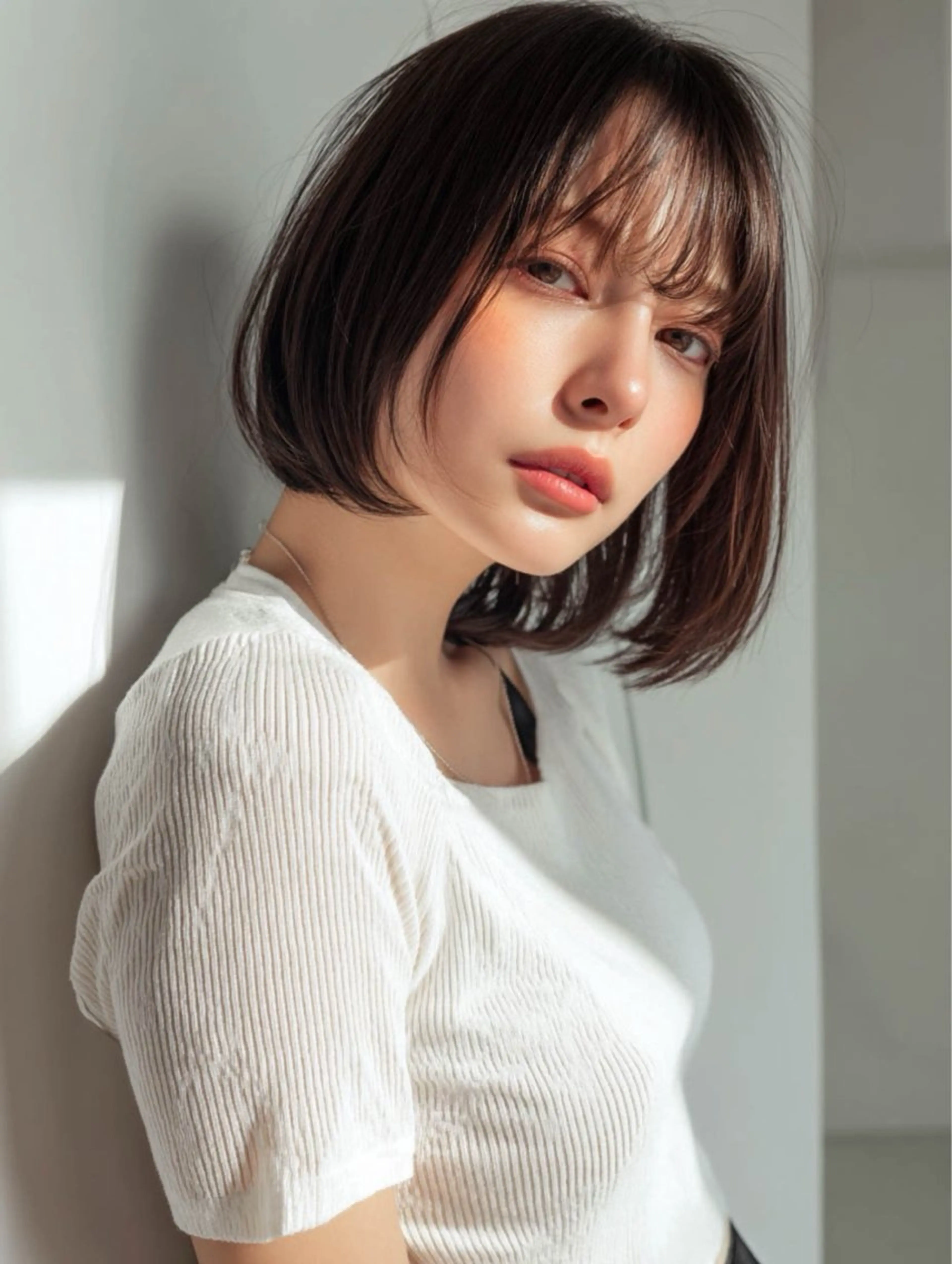 ショート ボブ カット ヘアカラー トリートメント 藤井 章太のヘアスタイル