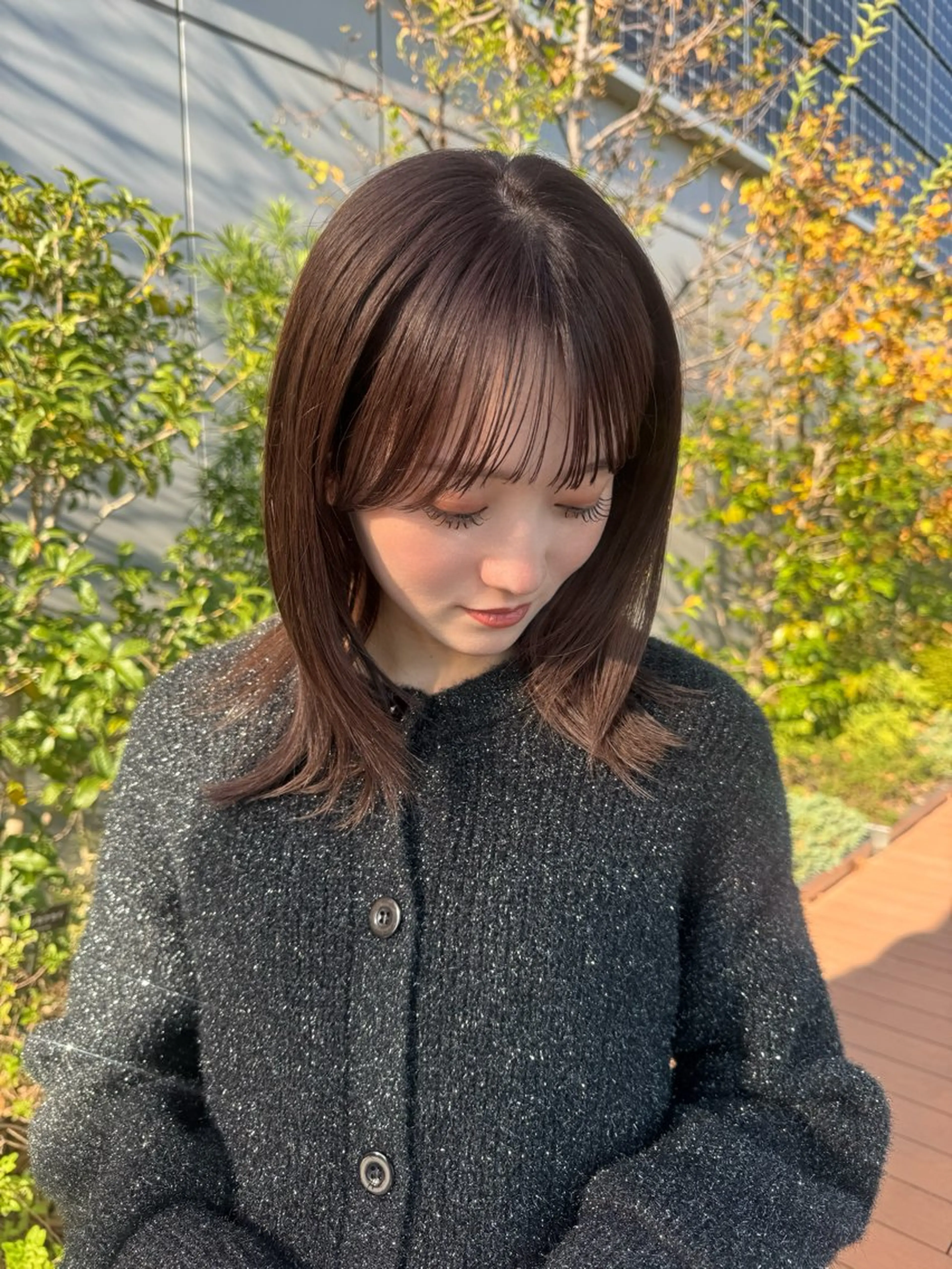 ミディアム 艶髪／レイヤー／ 垢抜け🩵／MARIのヘアスタイル