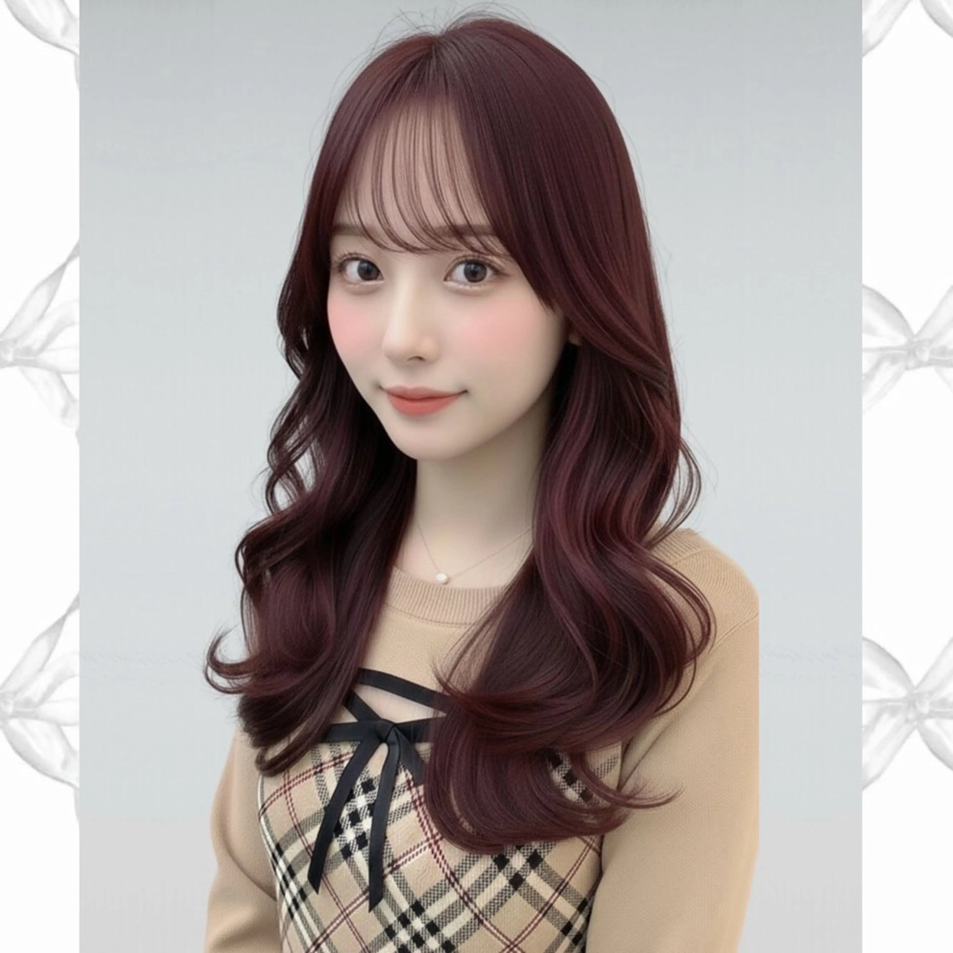 ロング ☘️中明度カラー/ 縮毛矯正ナミ☘️のヘアスタイル