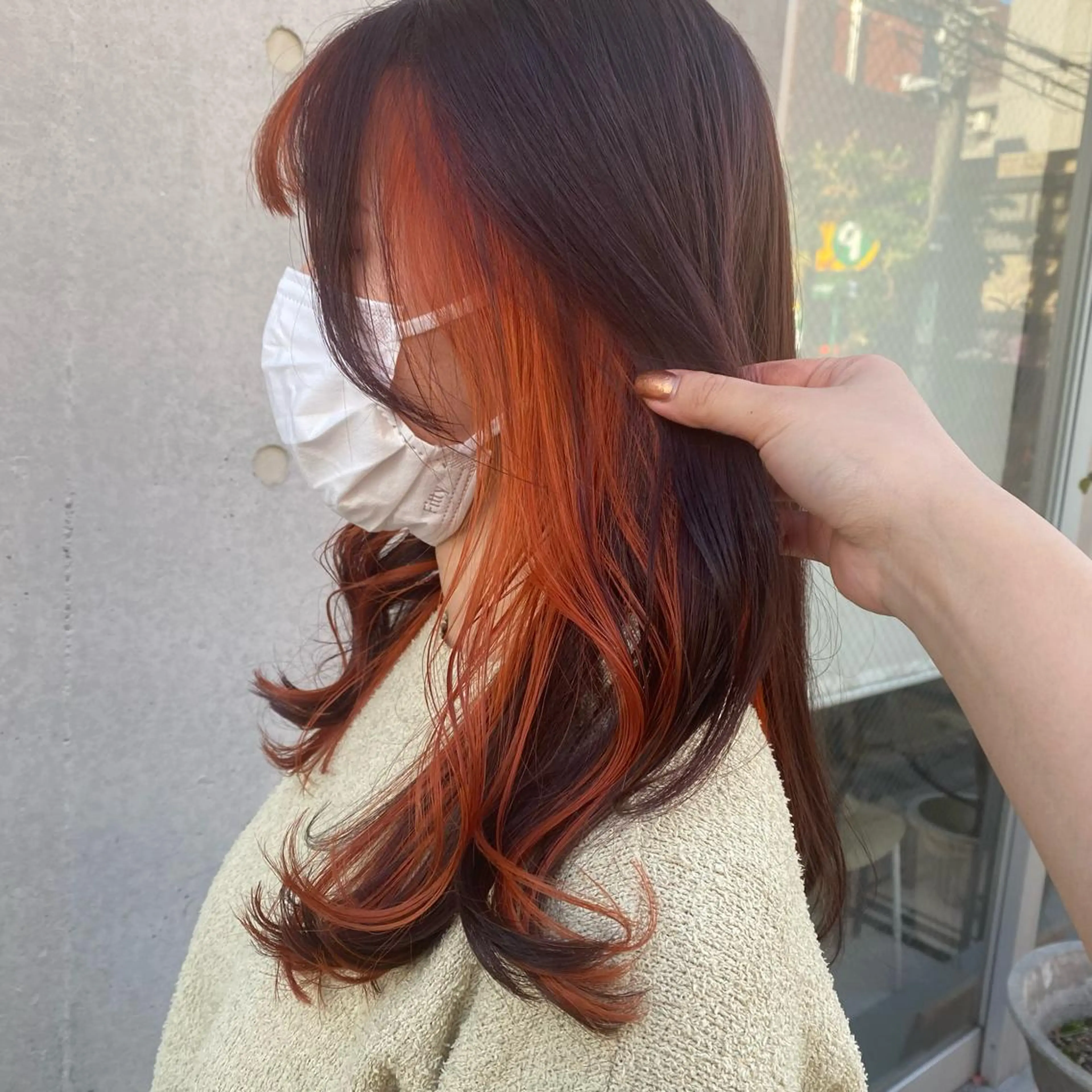 ミディアム カラー 🪭risa 暖色/レイヤー🪭のヘアスタイル