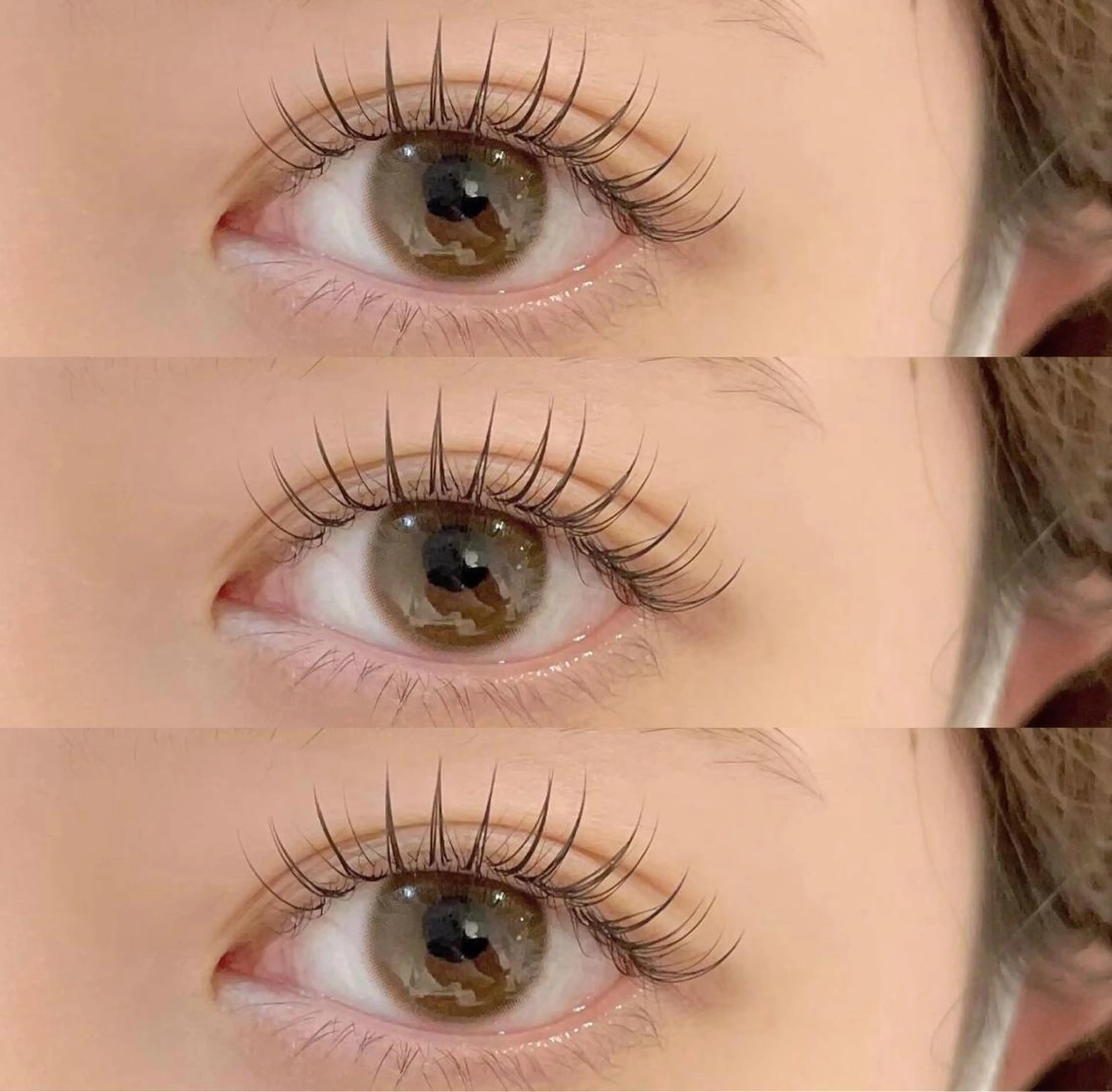 マツエク・マツパ フラットラッシュ Eye's モニターのマツエク・マツパデザイン