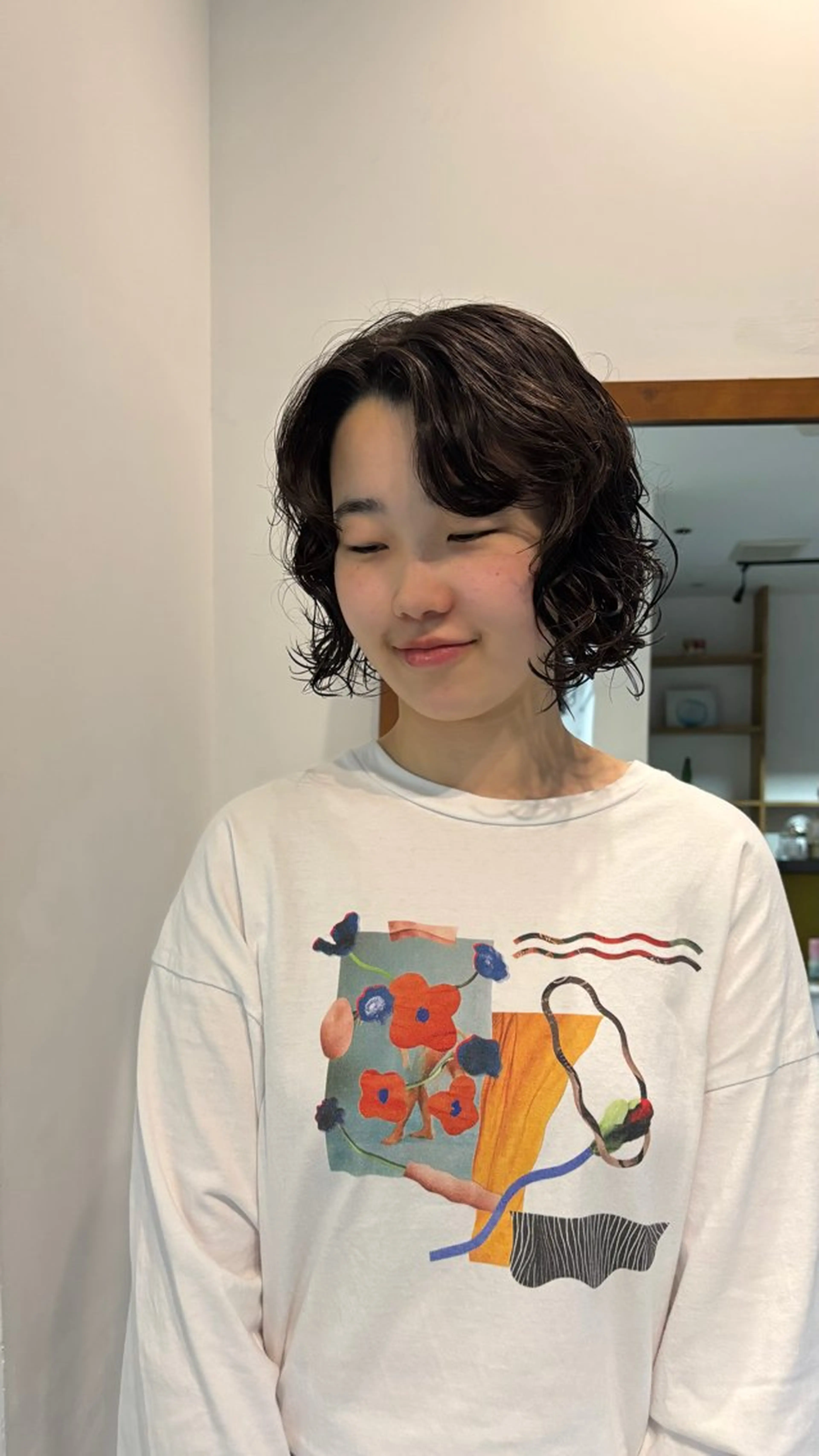 パーマ パーマ ひいろ パーマ/カットモデルのヘアスタイル