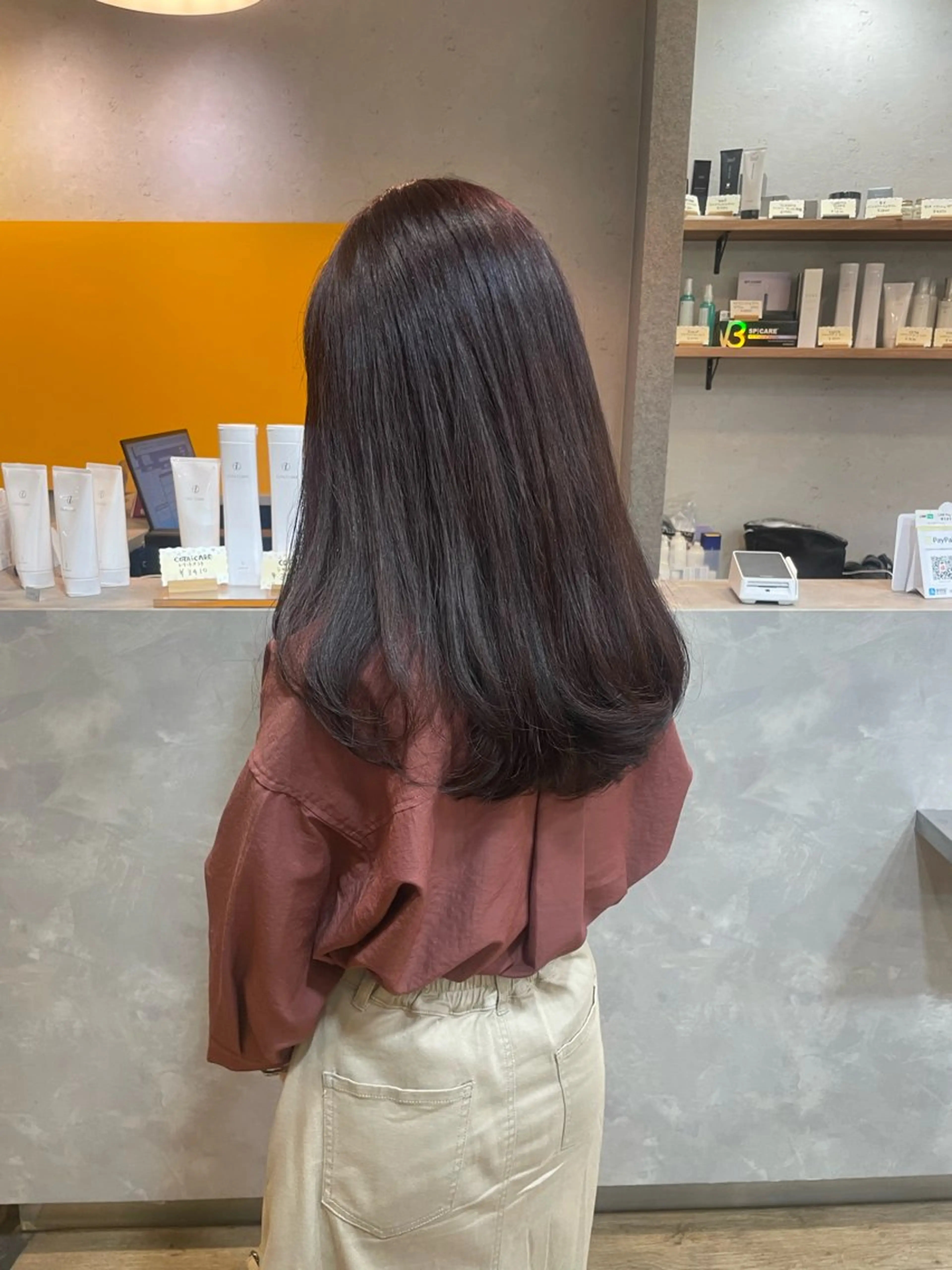 ロング カラー ブラウンカラー ピンクカラー ピンクブラウン 髪質改善/Bloss om🌷高橋沙衣のヘアスタイル