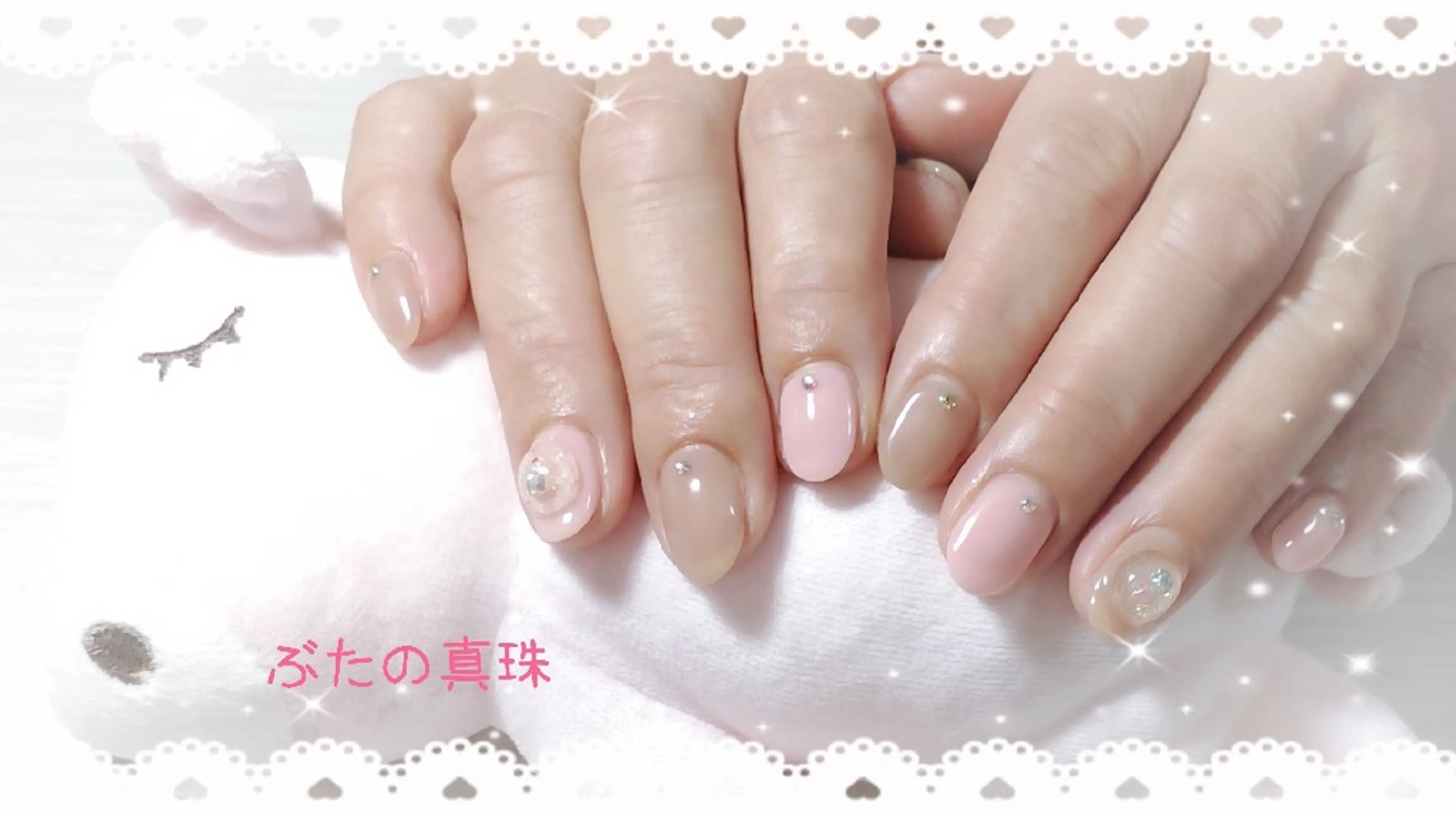 ネイル ピンク ハンドネイル 林 珠里のネイルデザイン