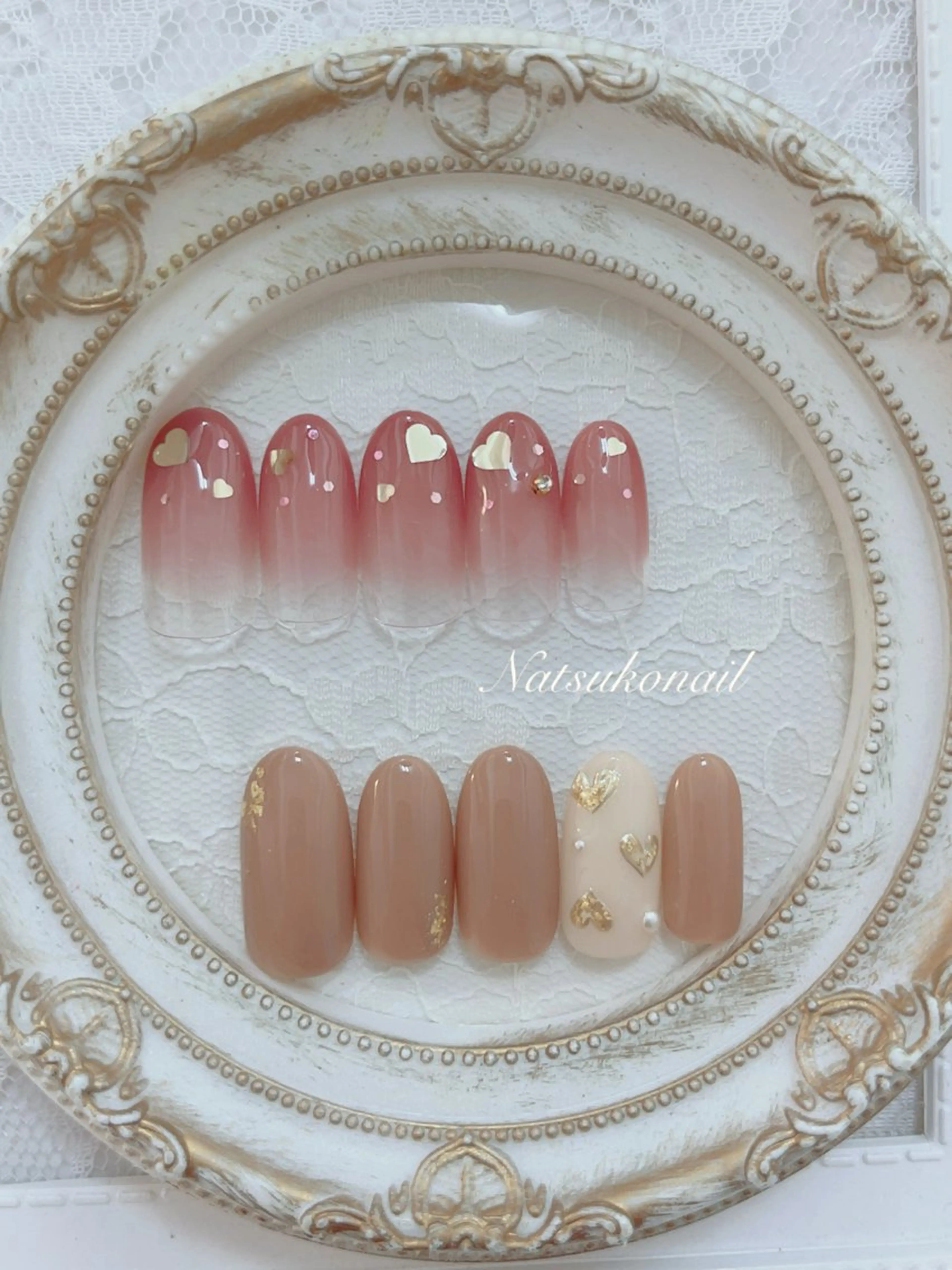 ネイル ストーンネイル ハンドネイル NATSUKO NAILのネイルデザイン