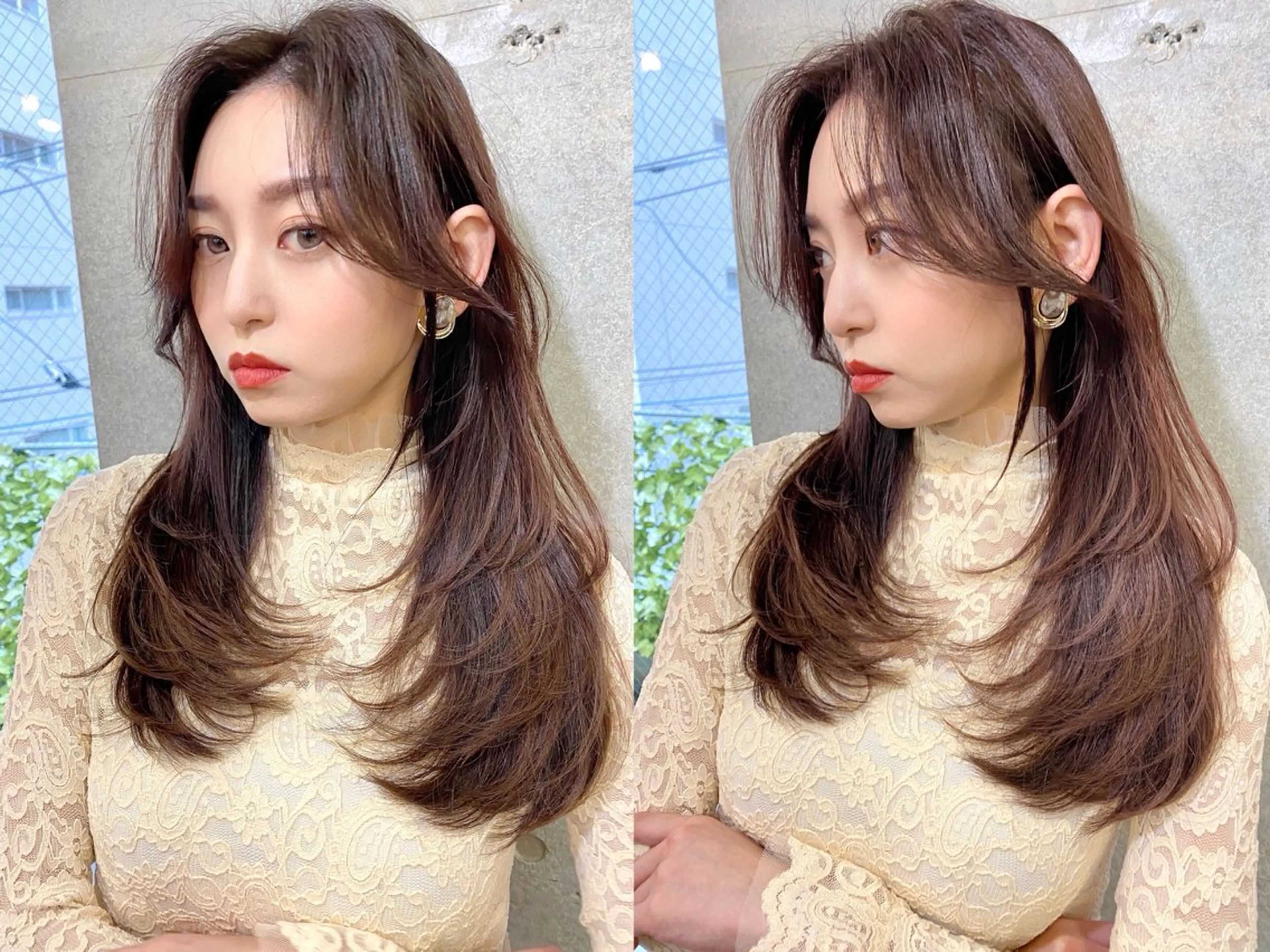 ロング カラー レイヤーカット ロング トリートメント 似合わせレイヤー 🇰🇷荒木洋文のヘアスタイル