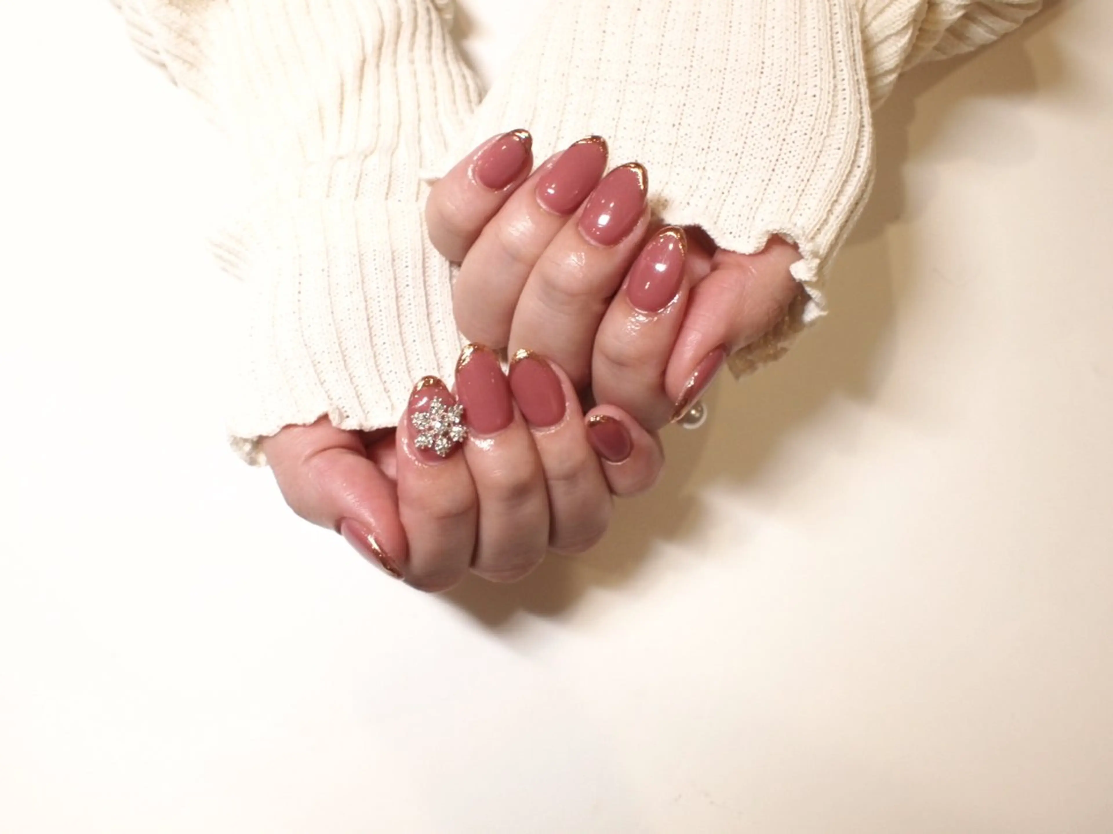 ネイル フレンチネイル ミラーネイル シンプルネイル 【ＯＲＧＡＮ】 nailのネイルデザイン