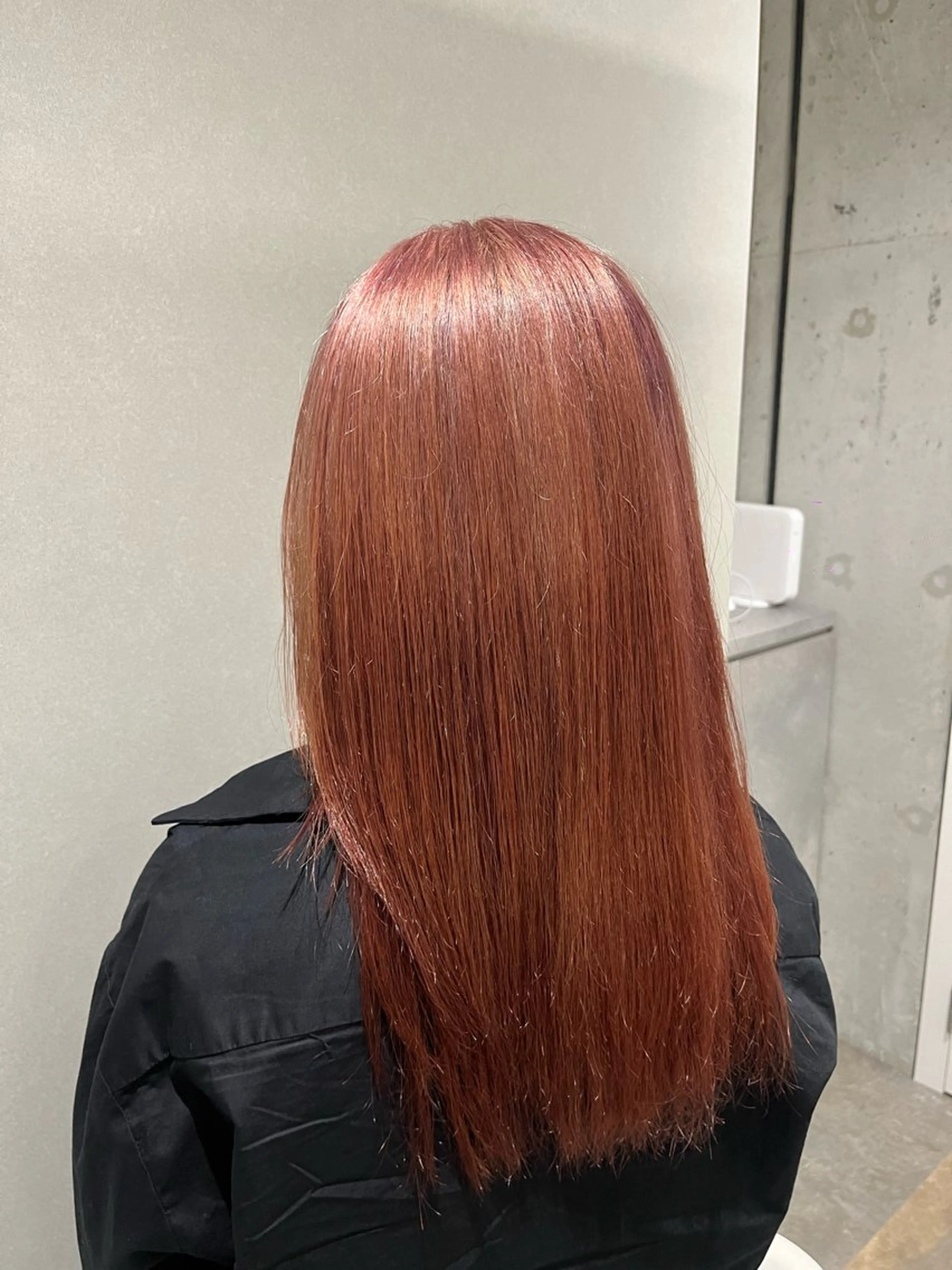 ミディアム ピンクブラウン VIVIE 福岡天神店のヘアスタイル