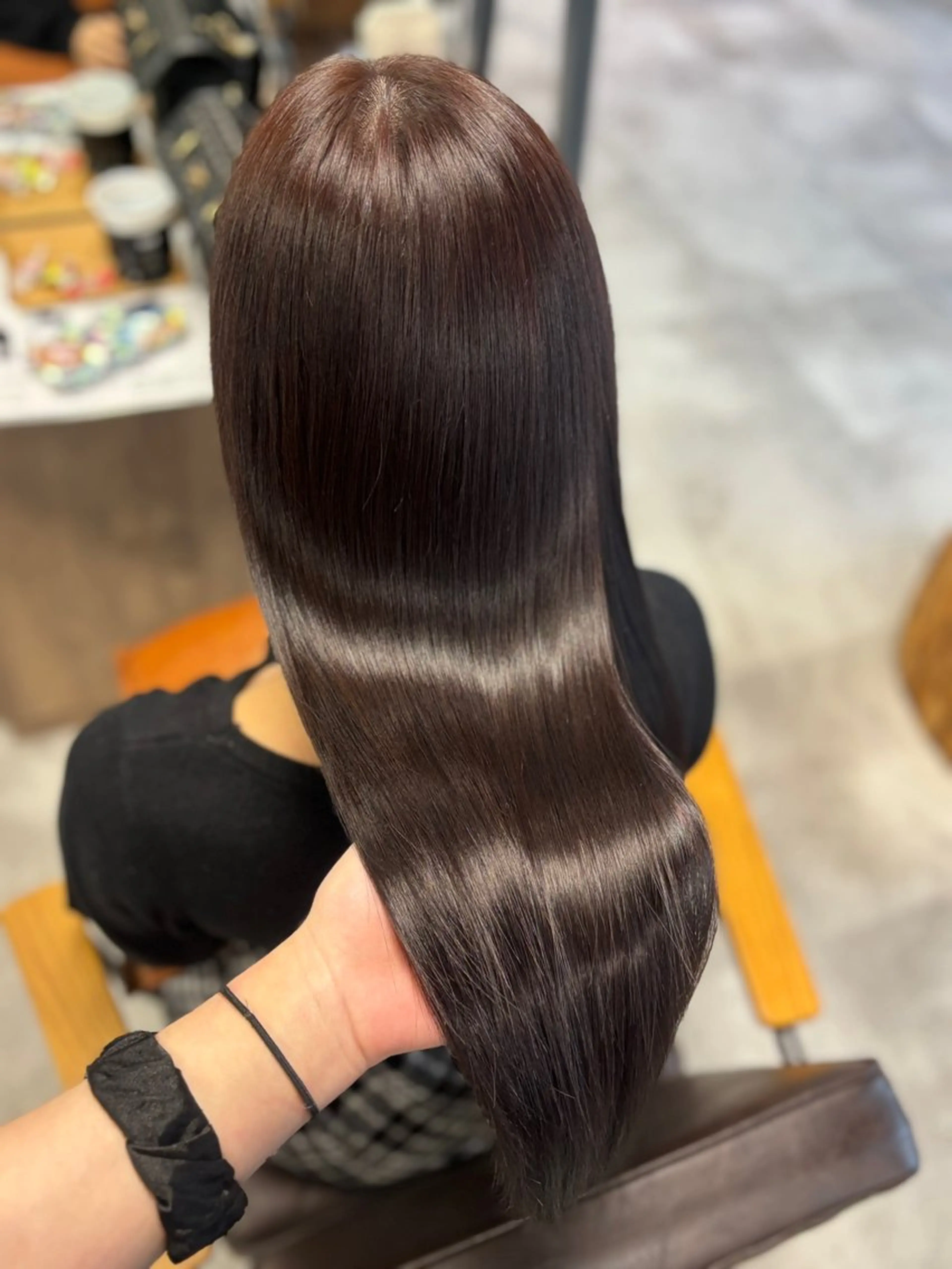ロング カラー ブラウンカラー ピンクカラー ピンクブラウン ヘアカラー トリートメント きょうか🩶 /艶髪/髪質改善のヘアスタイル