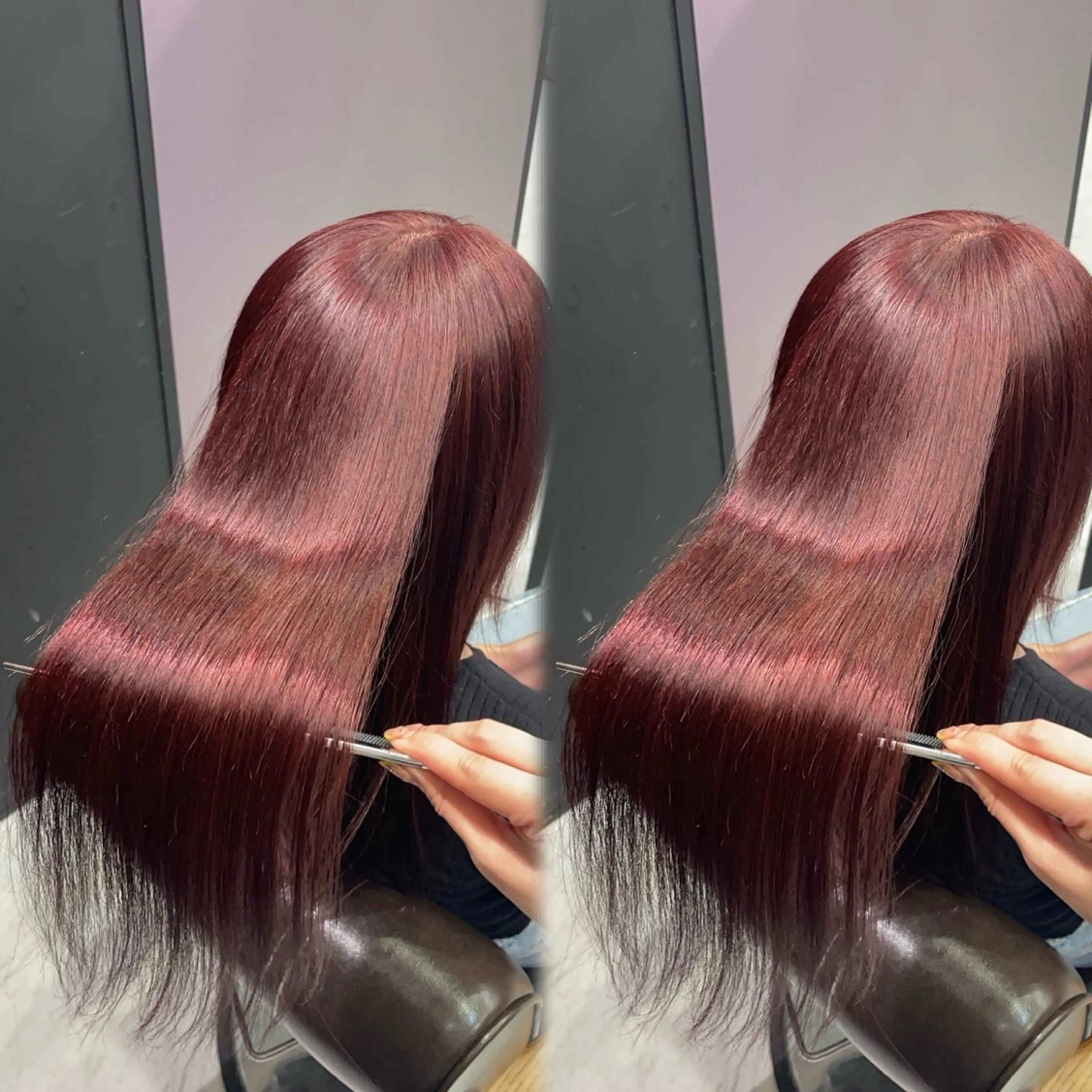 ロング ヘアカラー トリートメント 福岡美髪矯正/ KAEDEのヘアスタイル