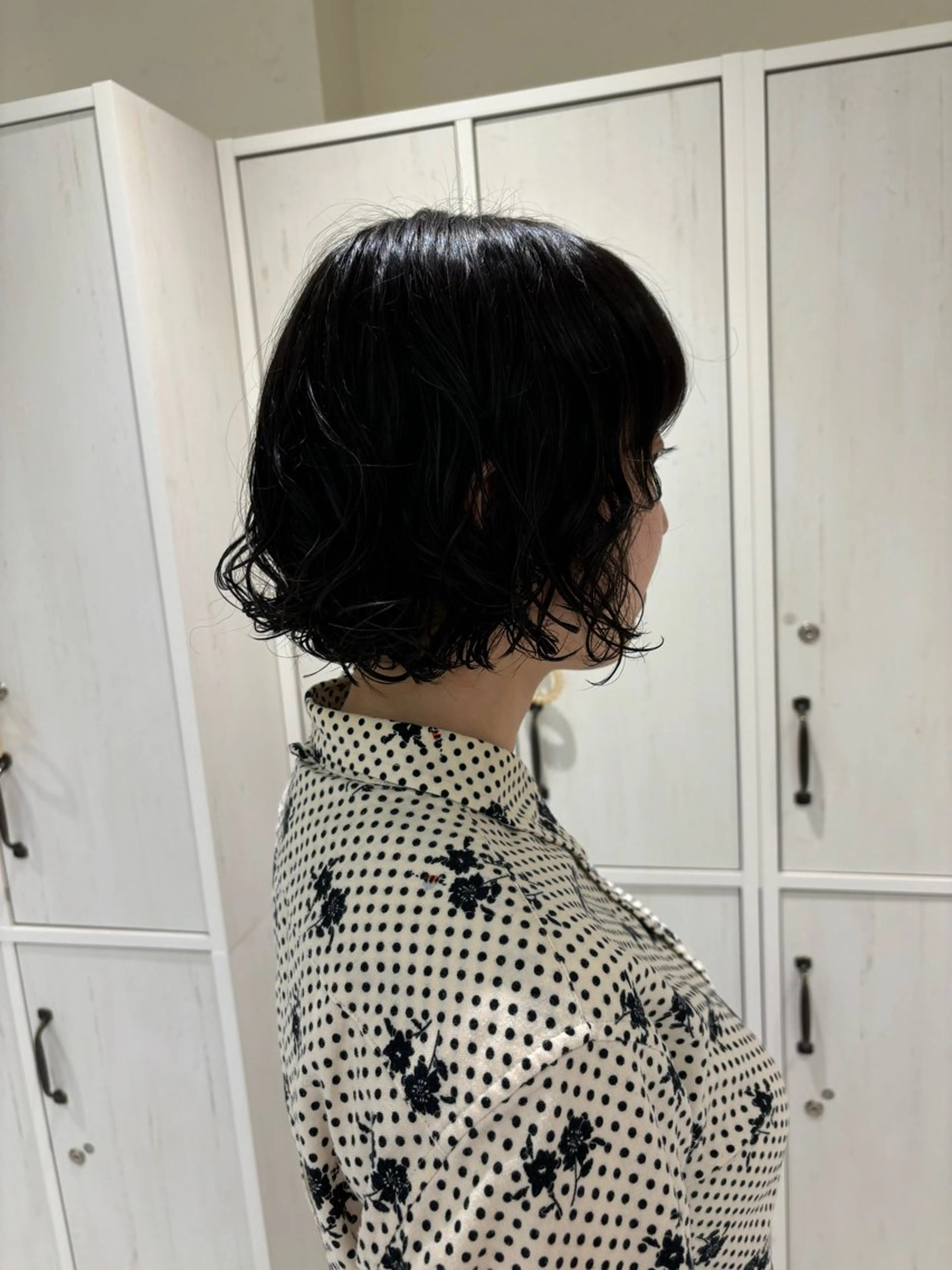 ショート パーマ ボブ カット パーマ トリートメント 🌟当日予約OK🌟 西野楓加のヘアスタイル