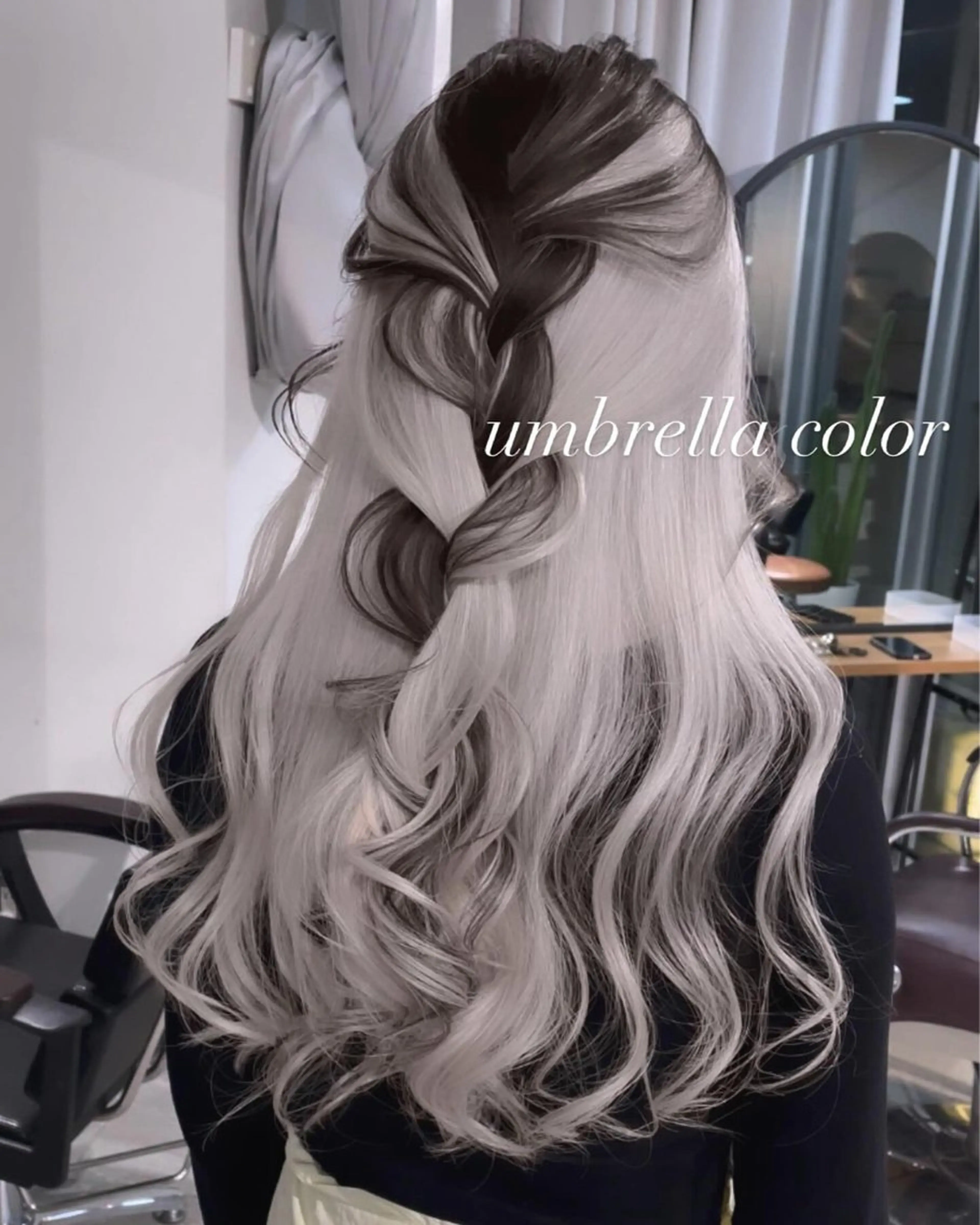 ロング カラー カット ヘアカラー トリートメント ヘアセット 💜ハイトーン💛 マジカルかいちゃんのヘアスタイル