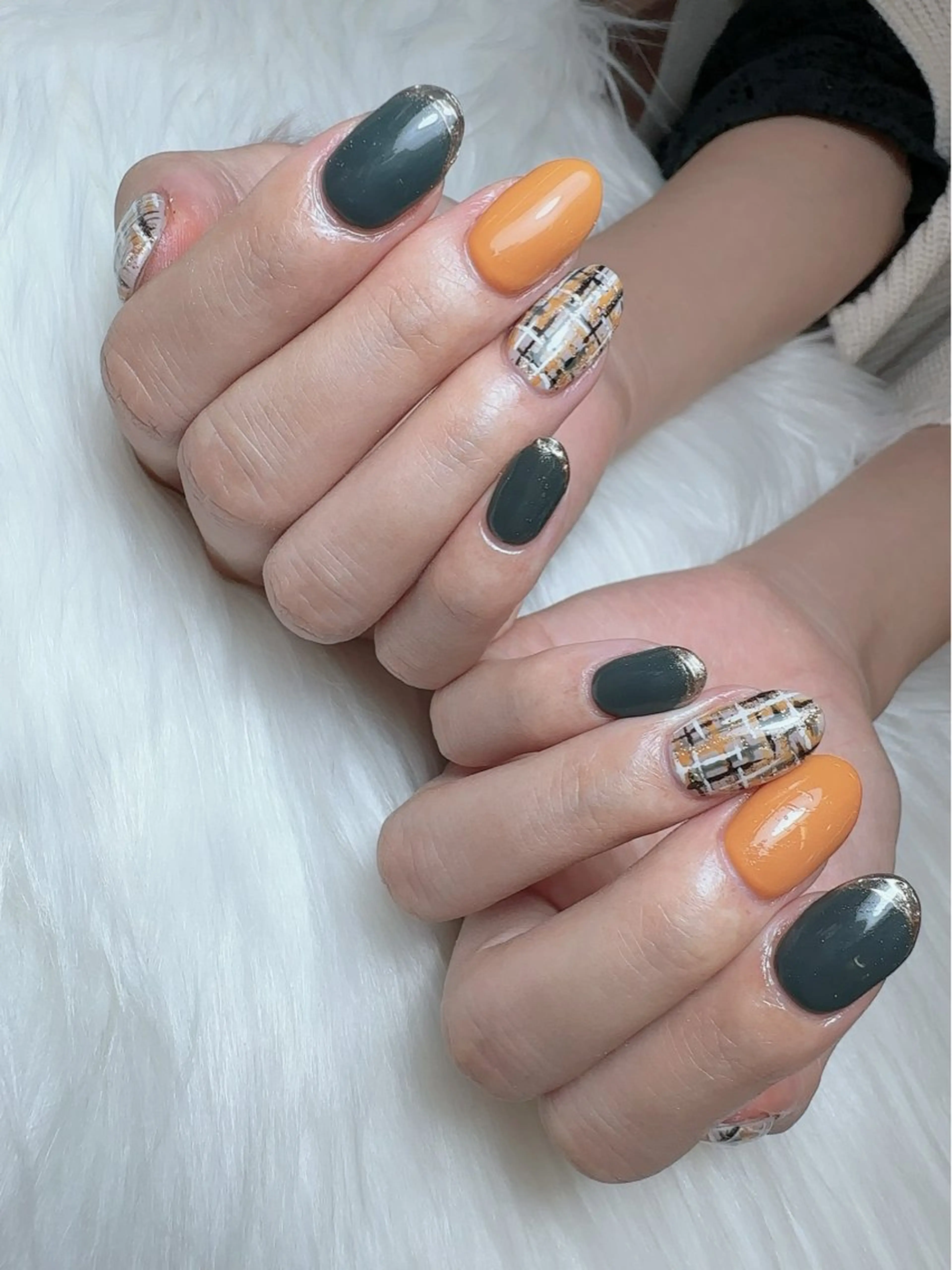 ネイル マグネットネイル 持ち込み ニュアンスネイル 夏ネイル ワンホンネイル ハンドネイル Nailsalon Mimiy..♡のネイルデザイン