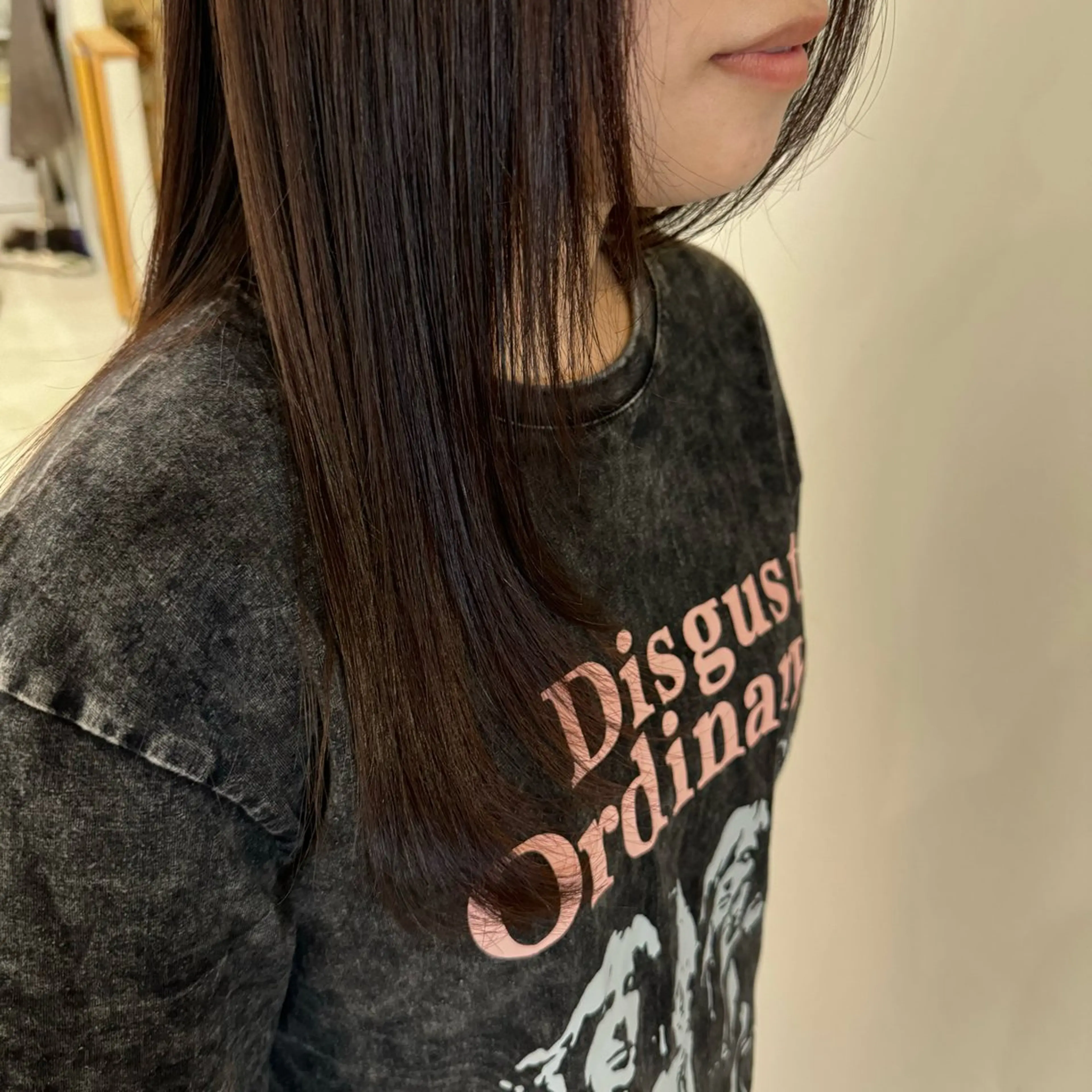 ロング カラー 顔周りカット レイヤーカット miyu .のヘアスタイル