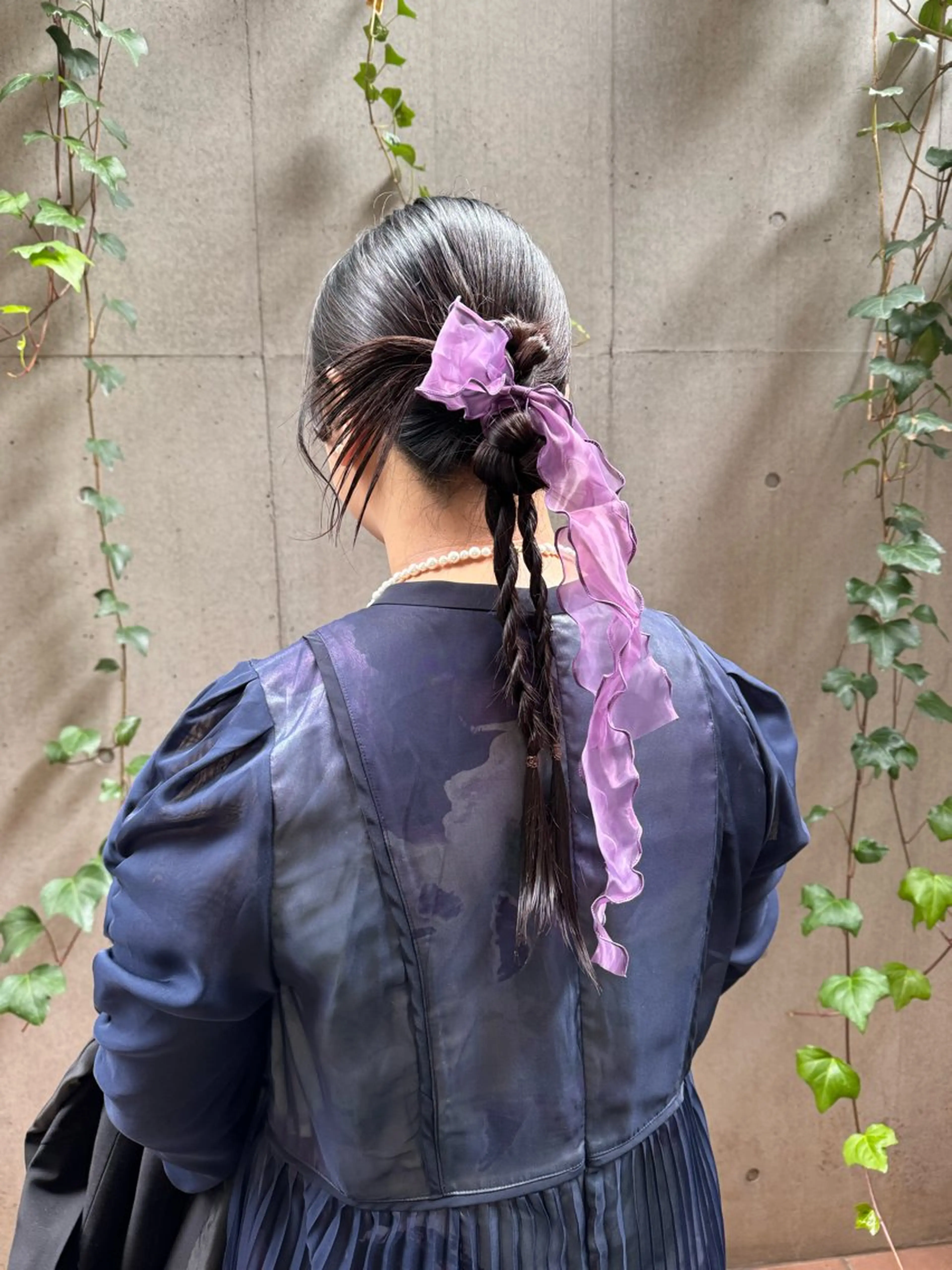 セミロング ヘアアレンジ 🎗️【ヘアセット 美眉】吉川玲🎗️のヘアスタイル