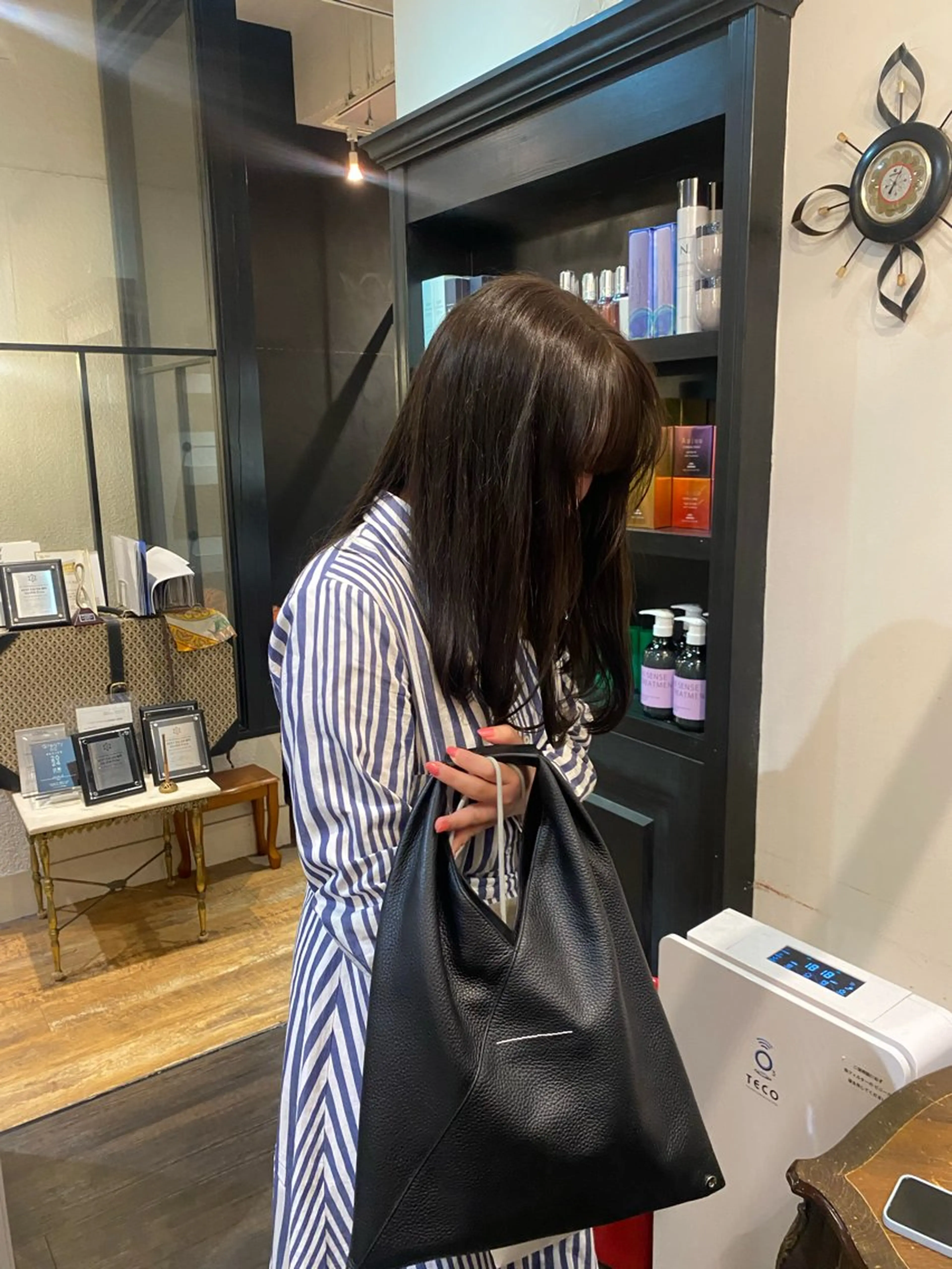 セミロング カラー 原田 梓未のヘアスタイル