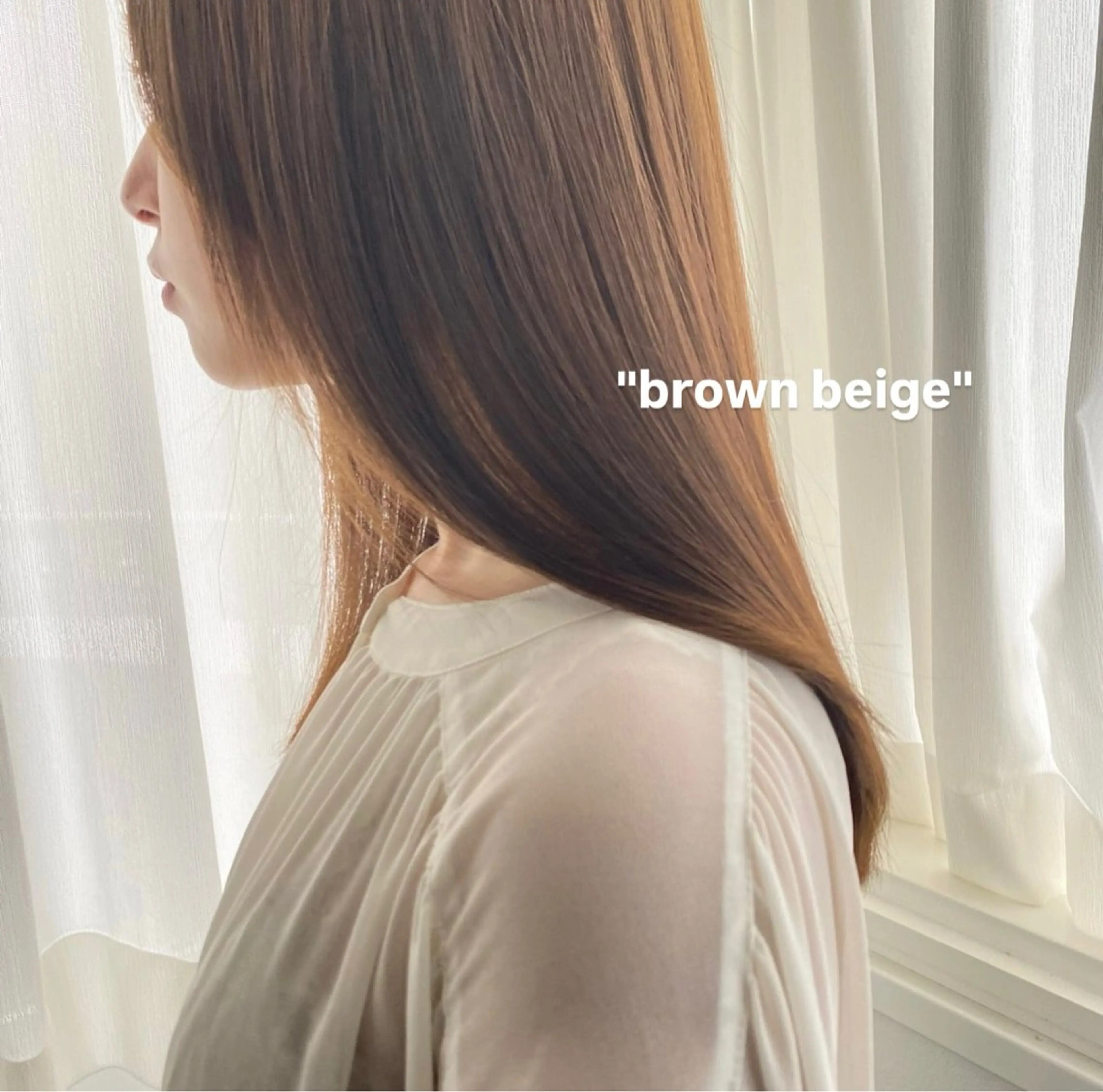 カラー ベージュカラー ブラウンカラー ブラウンベージュ ヘアカラー ANs. SEINAのヘアスタイル