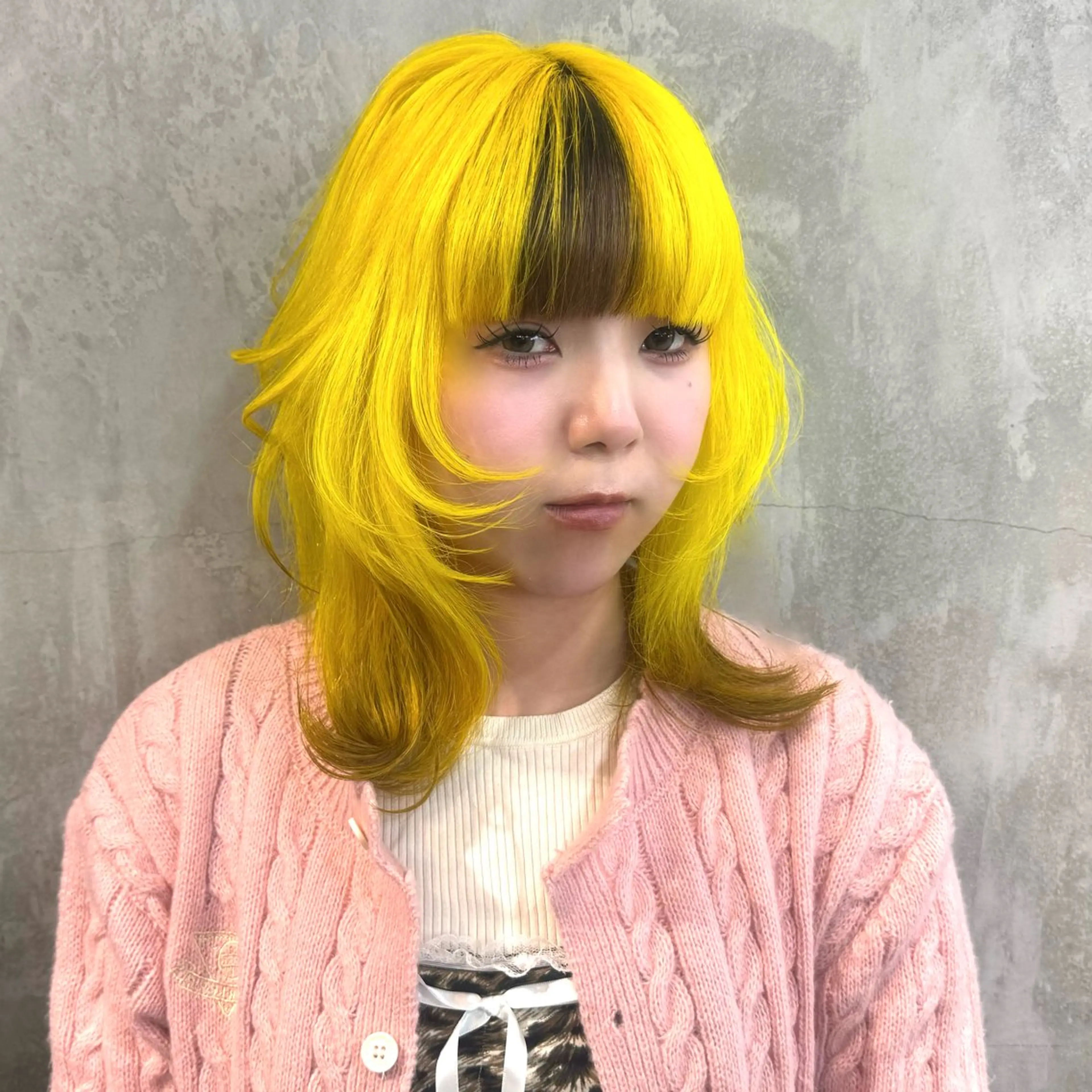 セミロング カラー ヘアカラー トリートメント ☪ ‎ハイトーン信者 ☪️yumeka🪩のヘアスタイル
